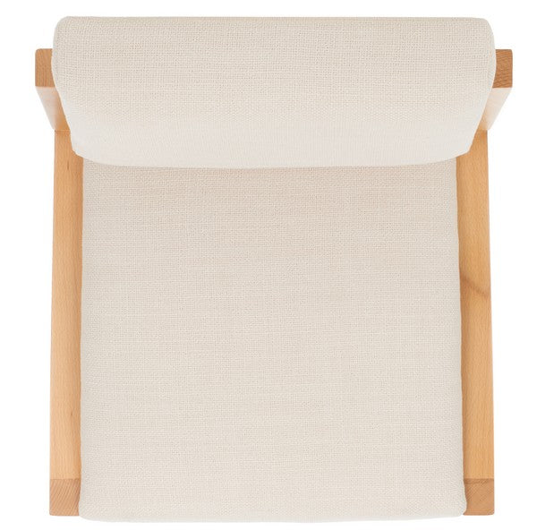 safavieh couture galileo linen dining chair, knt4113 - Natural / Beige