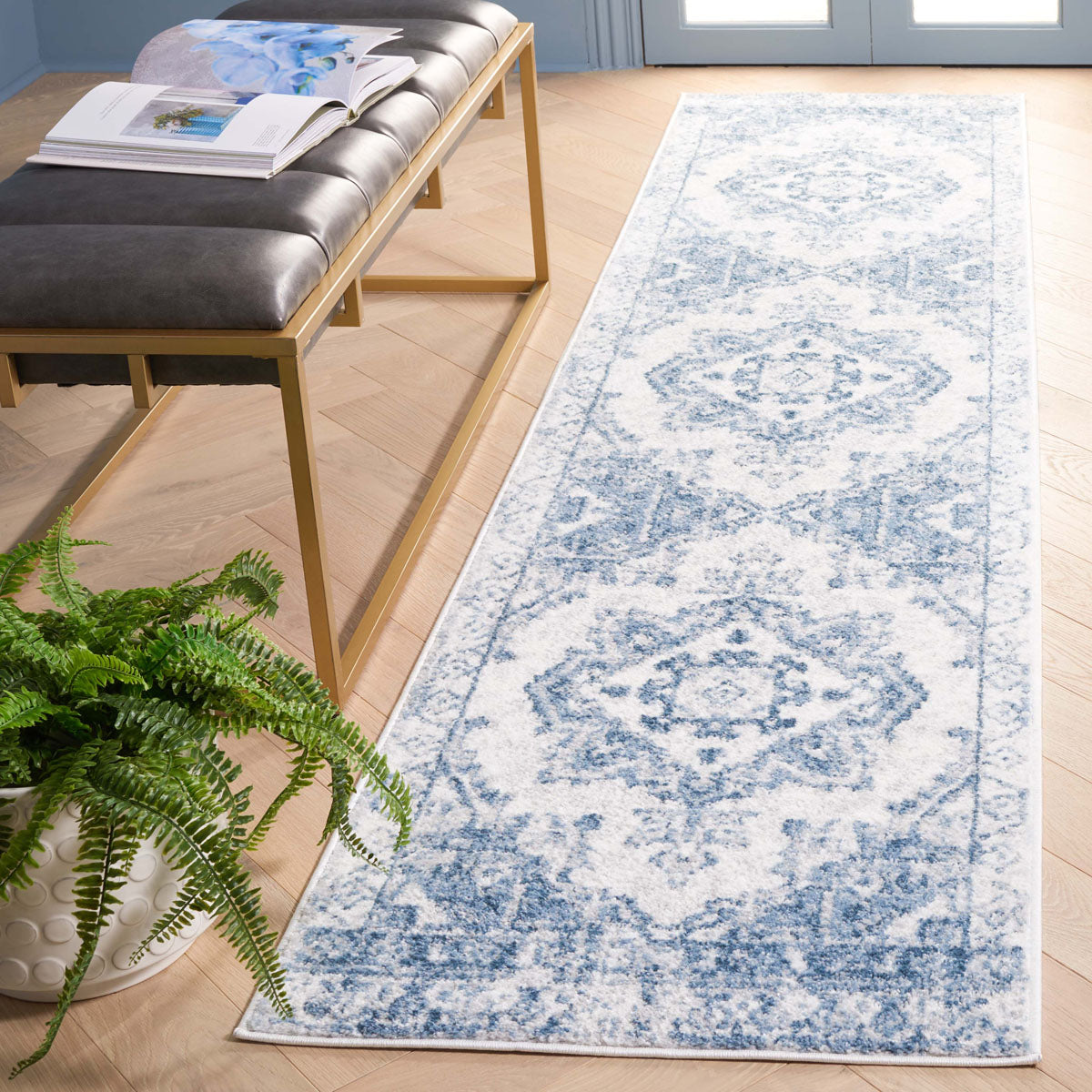 Layla Rug | Safavieh - LAY100A - Ivory Grey / Blue