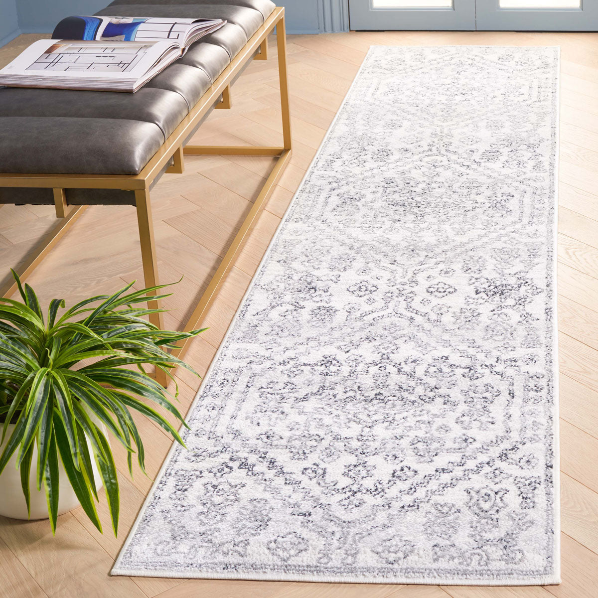 Layla Rug | Safavieh - LAY110F - Ivory Grey / Charcoal