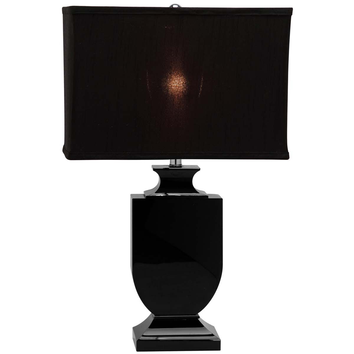 Safavieh Darcy 23.5 Inch H Black Crystal Urn Lamp, LIT4121 - Black