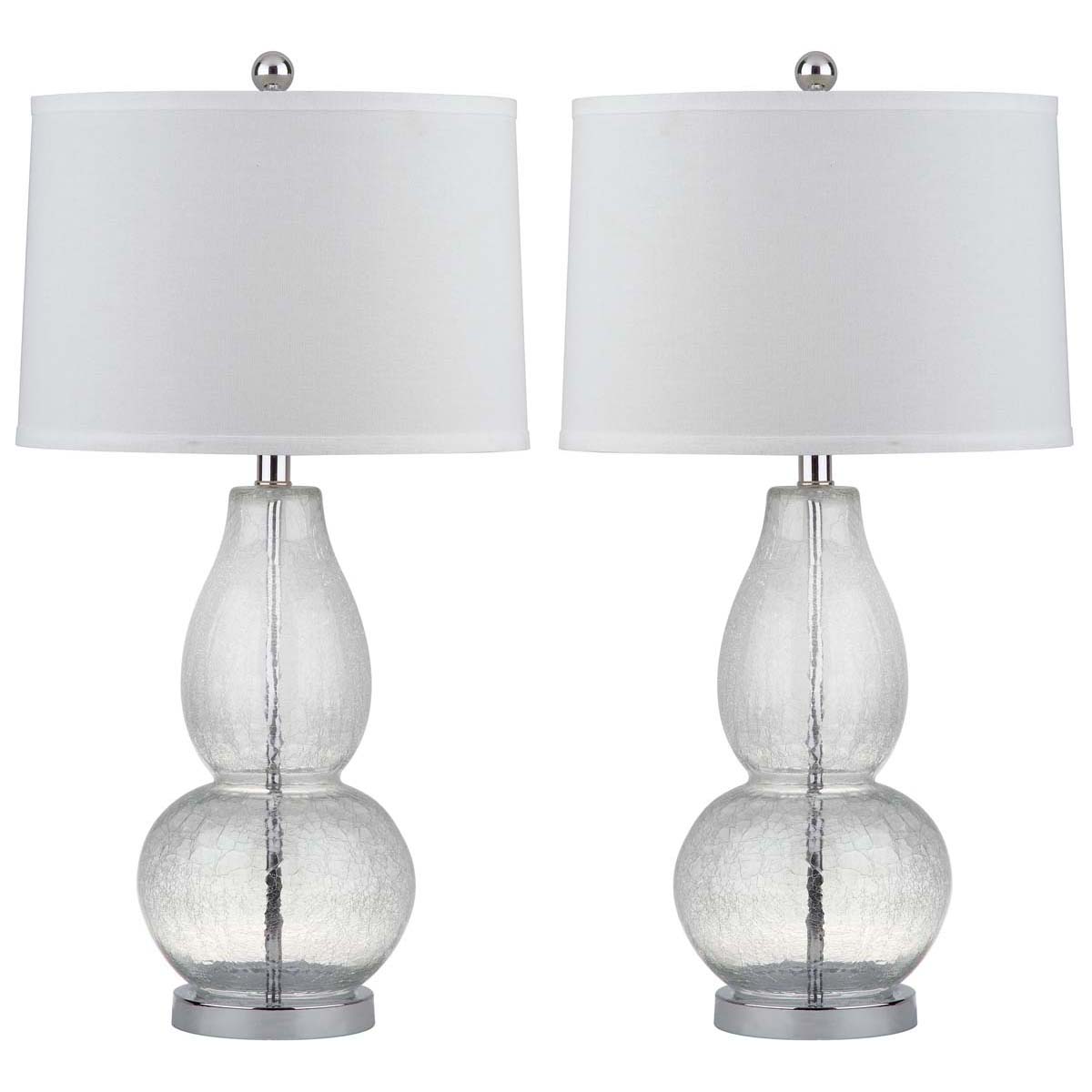 Mercurio 28.5 Inch H Double Gourd Lamp (Set of 2) | Safavieh - LIT4155 - Clear