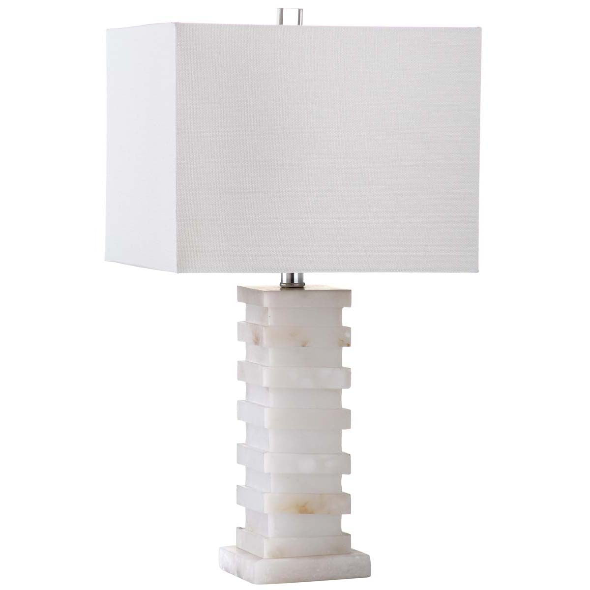 Safavieh Cinder 24.5 Inch H Table Lamp , LIT4287 - White