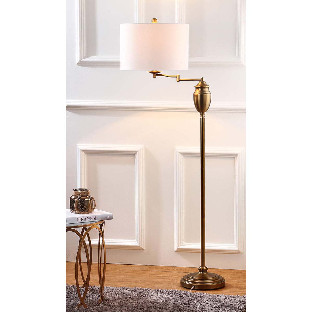 Safavieh Antonia 60 Inch H Floor Lamp, LIT4336 - Gold