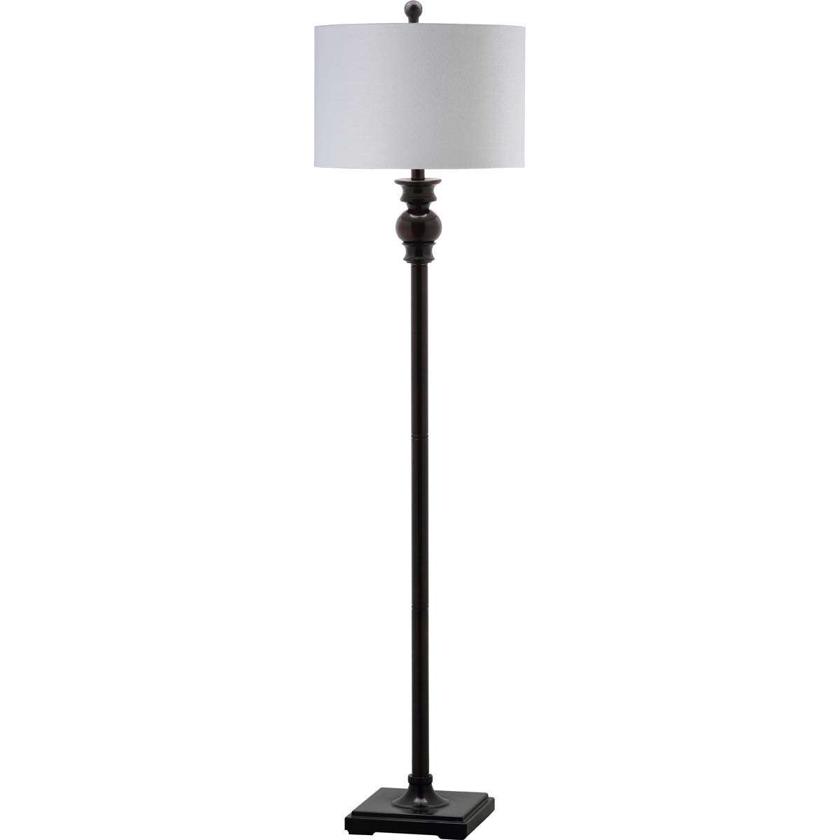 Safavieh Alphie 61 Inch H Floor Lamp, LIT4344 - Ebony