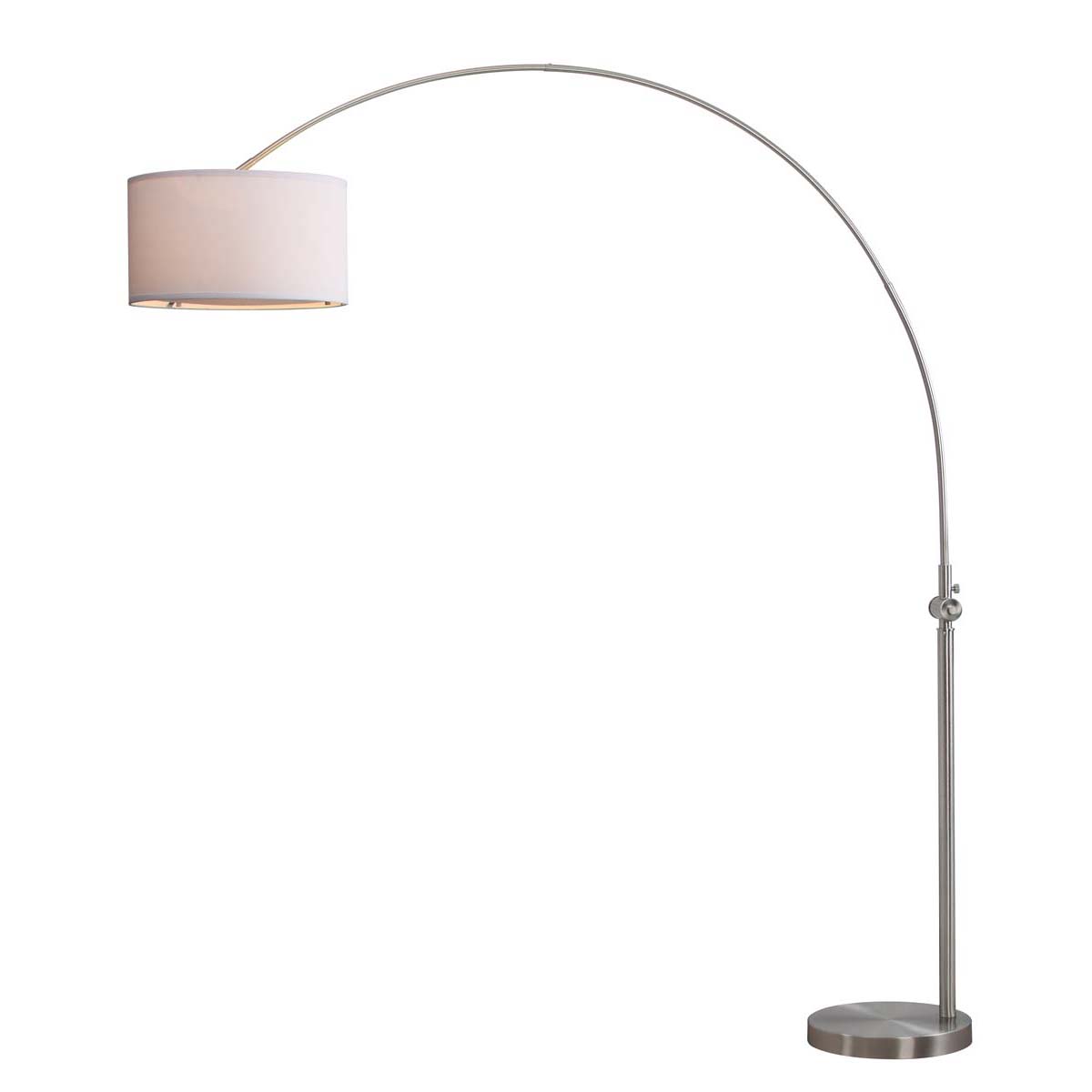 Safavieh Ascella 86 Inch H Arc Floor Lamp, LIT4351 - Nickel