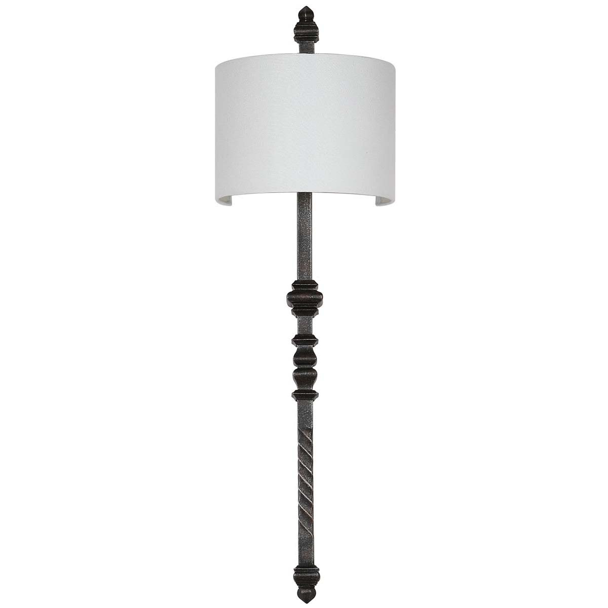 Safavieh Covington 40 Inch H Wall Sconce, LIT4384 - Silver Black