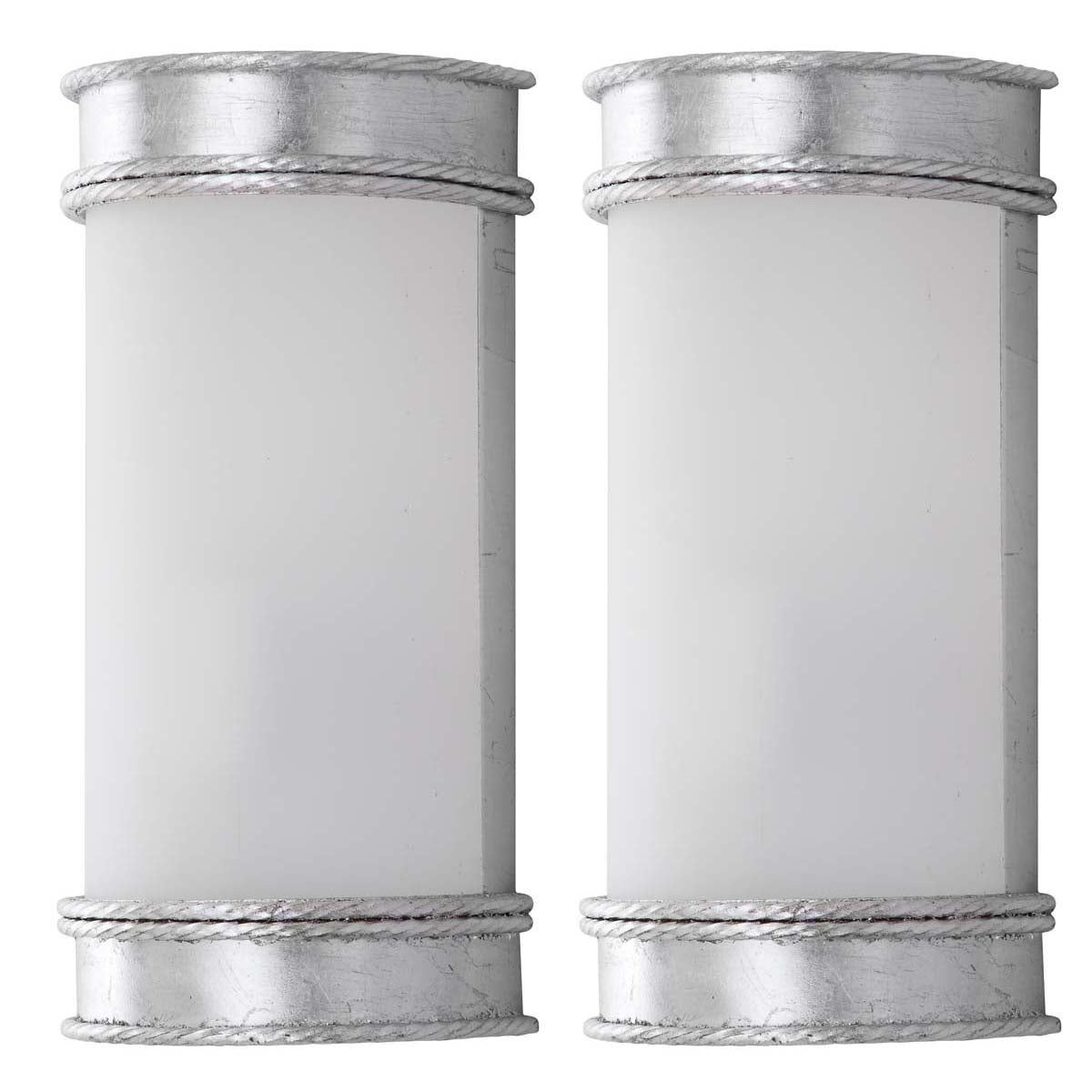 Florence 12 Inch H Wall Sconce (Set of 2)| Safavieh - Silver 