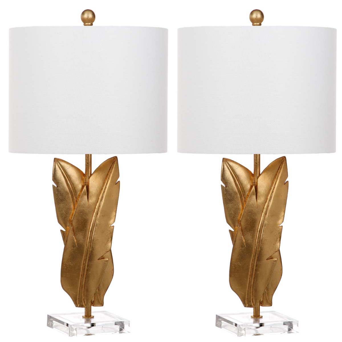 Safavieh Aerin 25.5 Inch H Wings Table Lamp, LIT4505 - Gold (Set of 2)