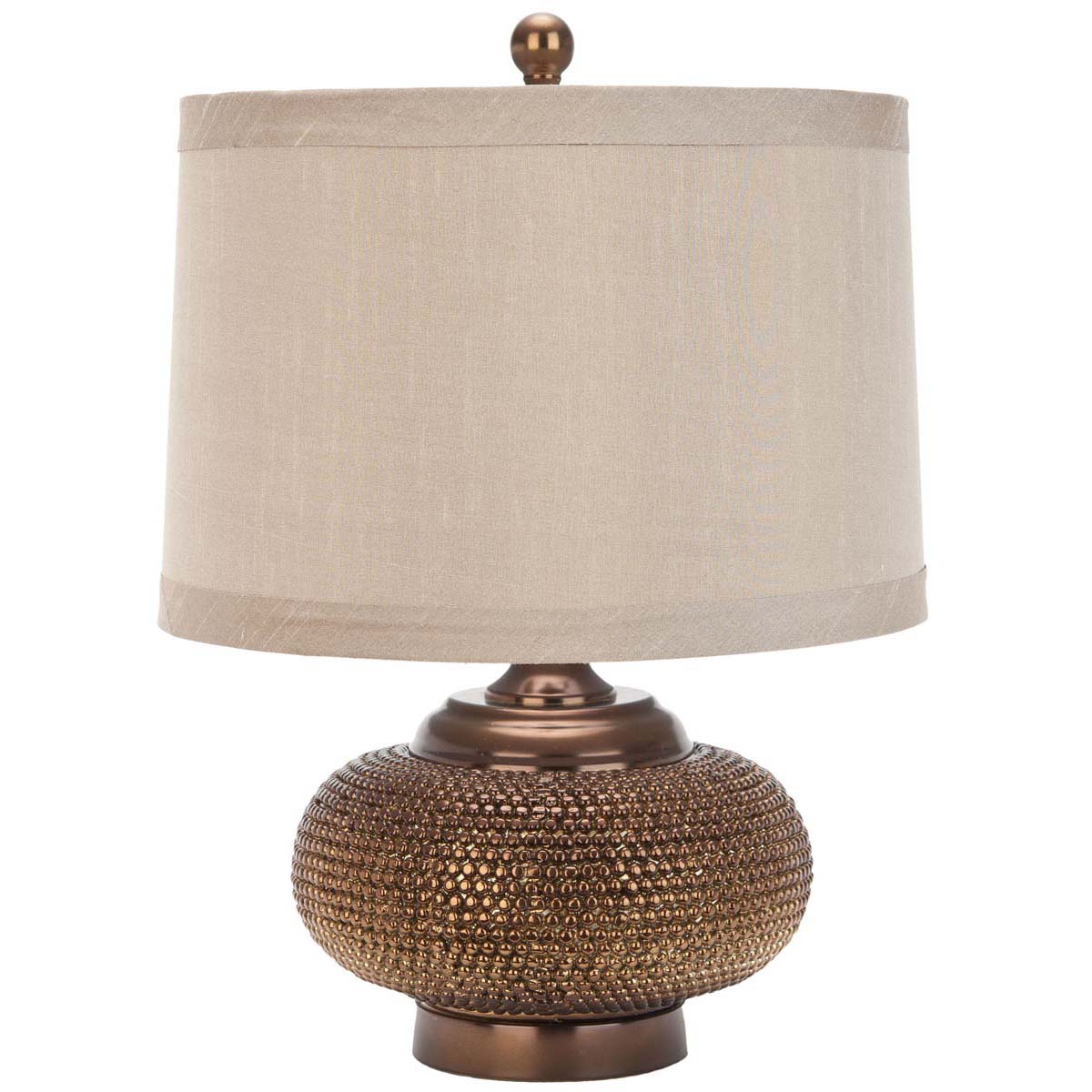 Safavieh Alexis 19 Inch H Gold Bead Lamp , LITS4016 - Taupe