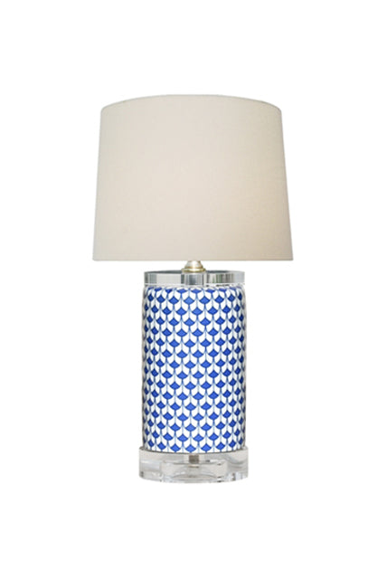 Palmetto Blue Fish Scale Crystal Lamp