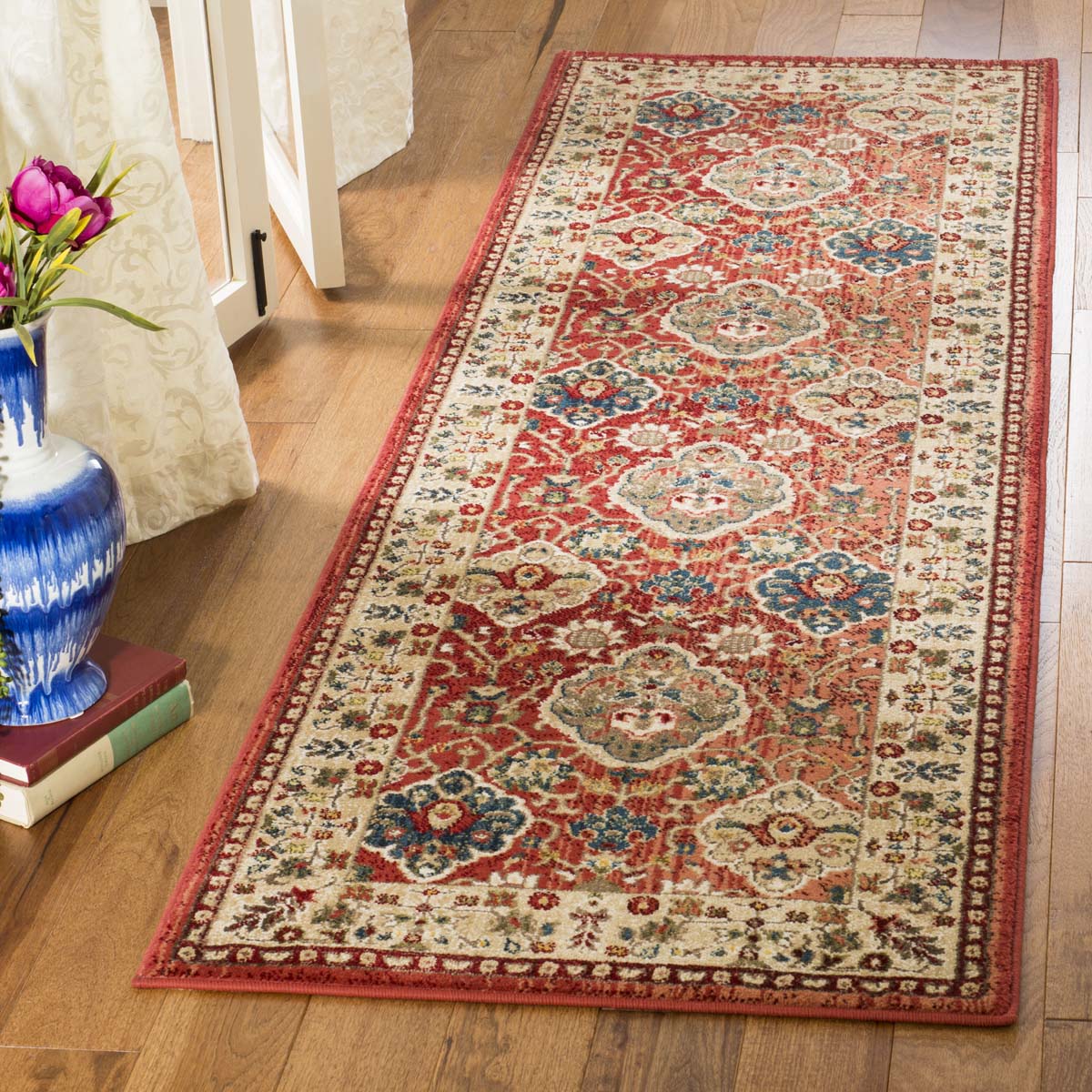 Ariel Rug | Lauren Ralph Lauren - LRL1255 - Red / Beige