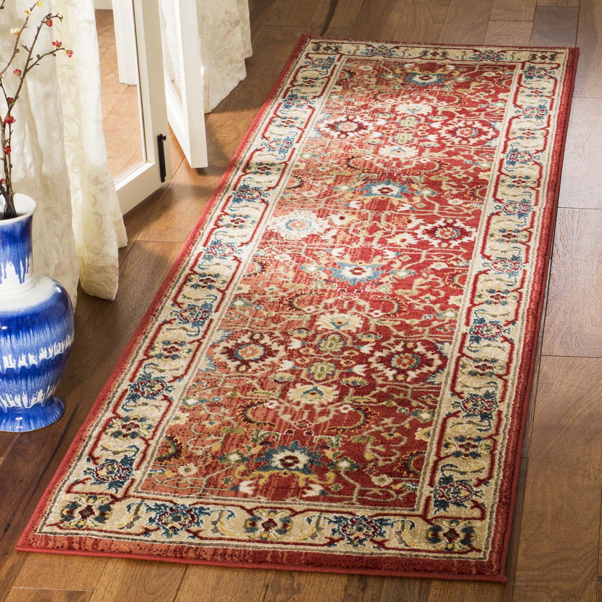 Ines Rug | Lauren Ralph Lauren - LRL1293 - Red / Beige