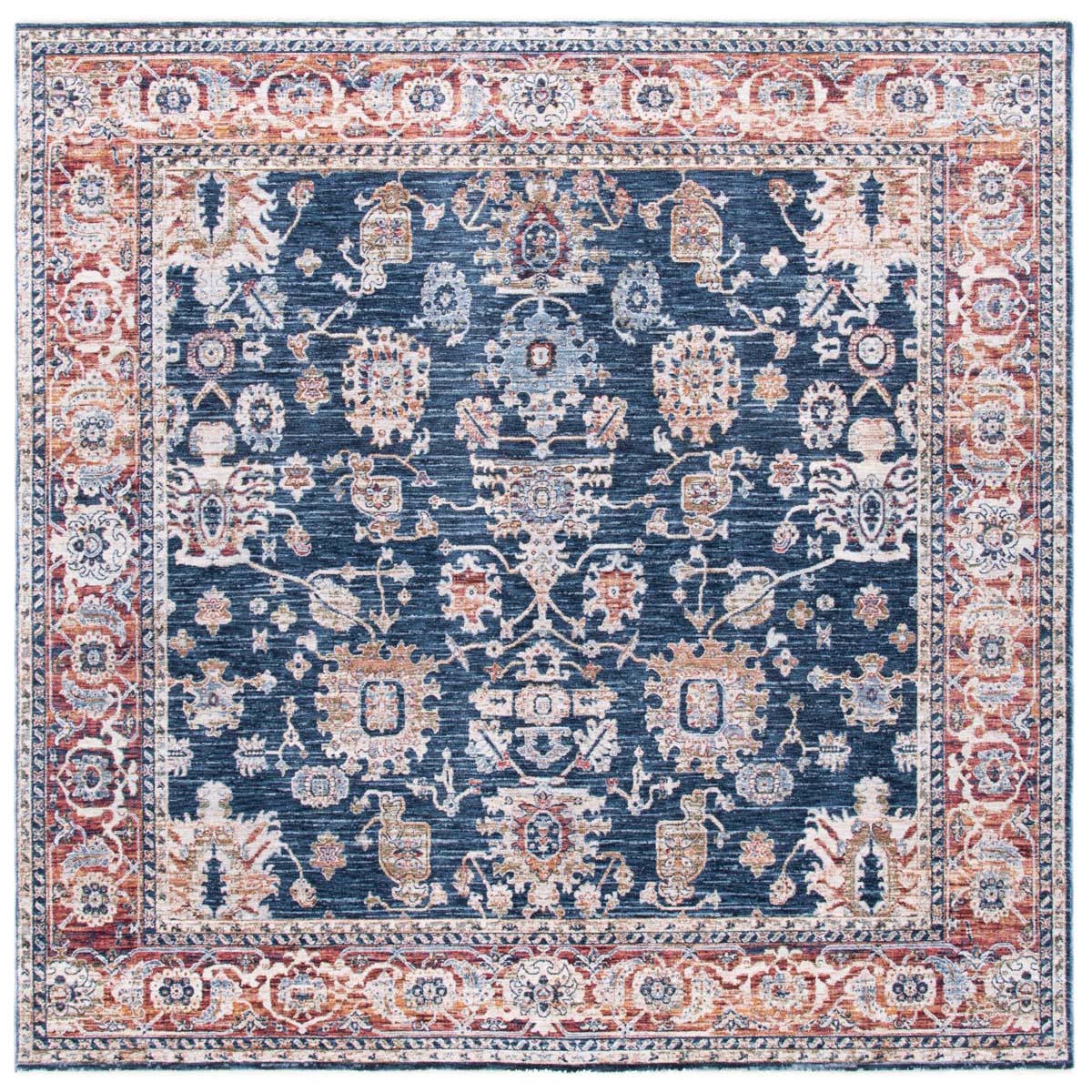 Bennet Rug | Lauren Ralph Lauren - LRL1341 - Dark Blue / Red