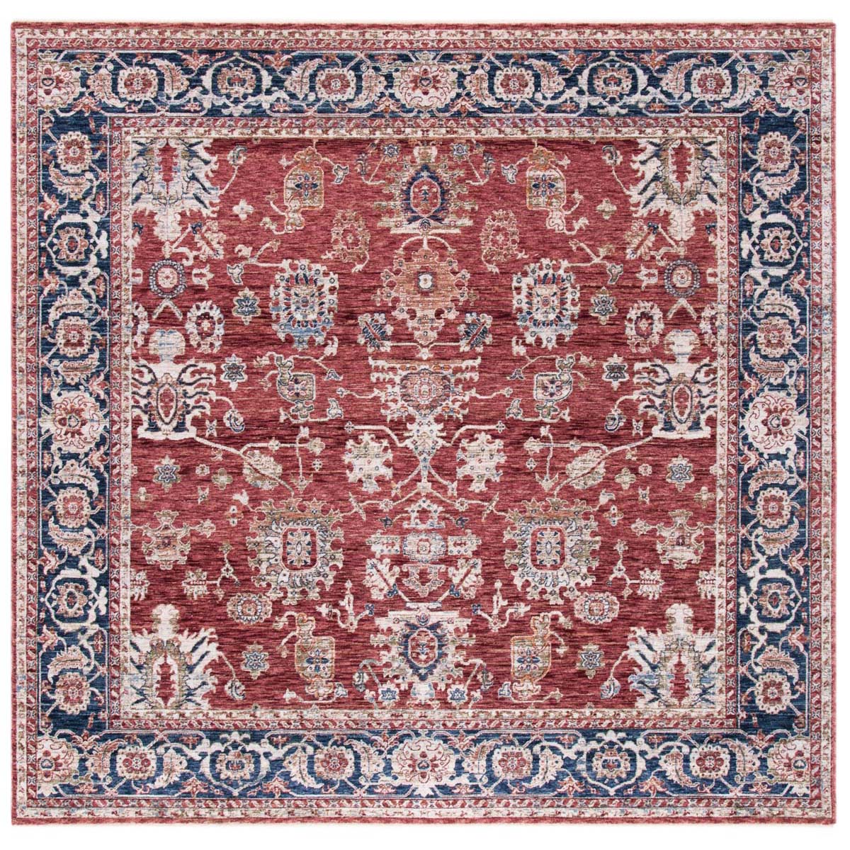 Bennet Rug | Lauren Ralph Lauren - LRL1341 - Red / Dark Blue