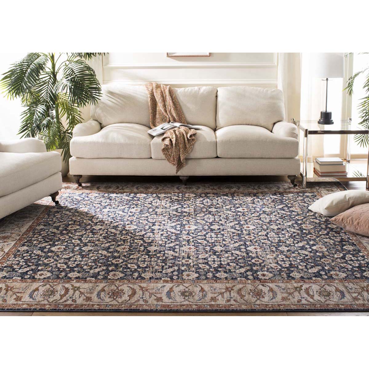 Helena Rug | Lauren Ralph Lauren - LRL1345 - Navy / Beige