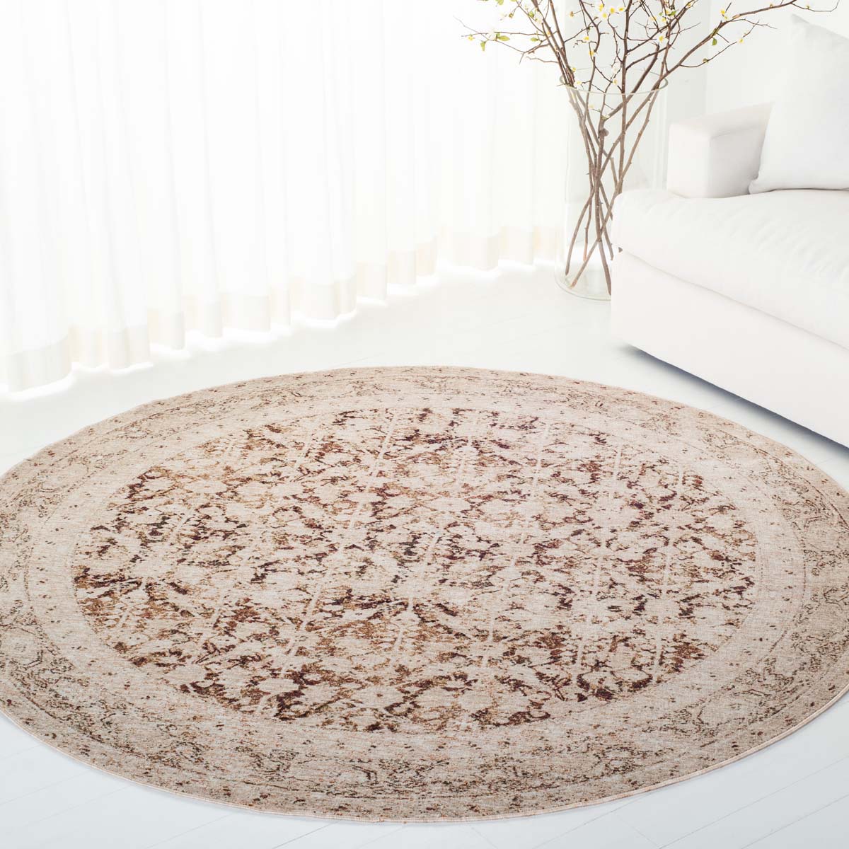 Sidney Rug | Lauren Ralph Lauren - LRL1374 - Light Rust / Beige