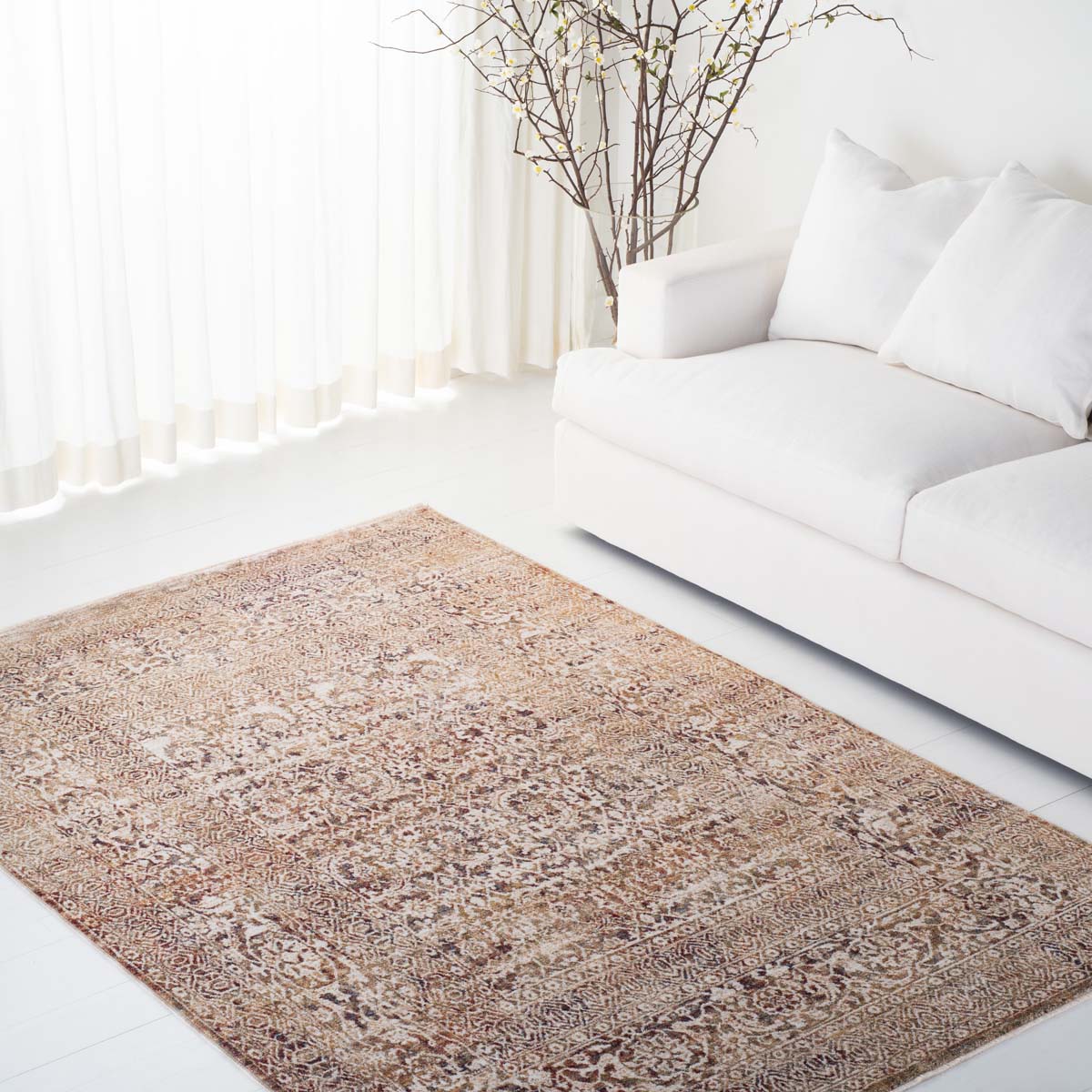 Pascal Rug | Lauren Ralph Lauren - LRL1388 - Ivory / Brown