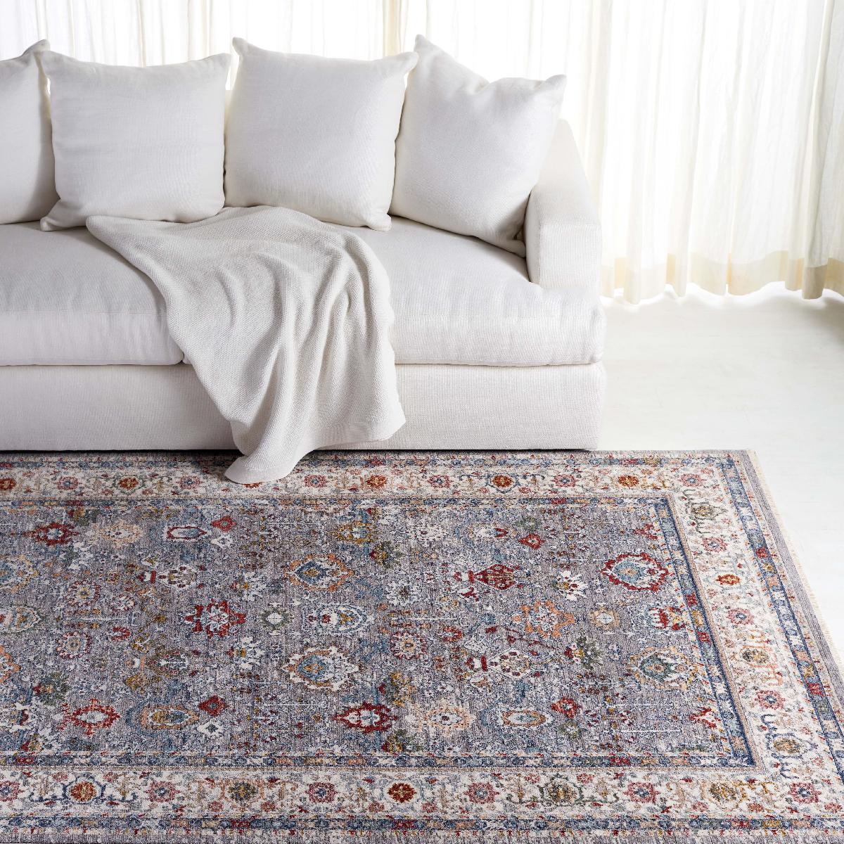 Fairhaven Rug | Lauren Ralph Lauren - LRL1400 - Grey Blue / Ivory