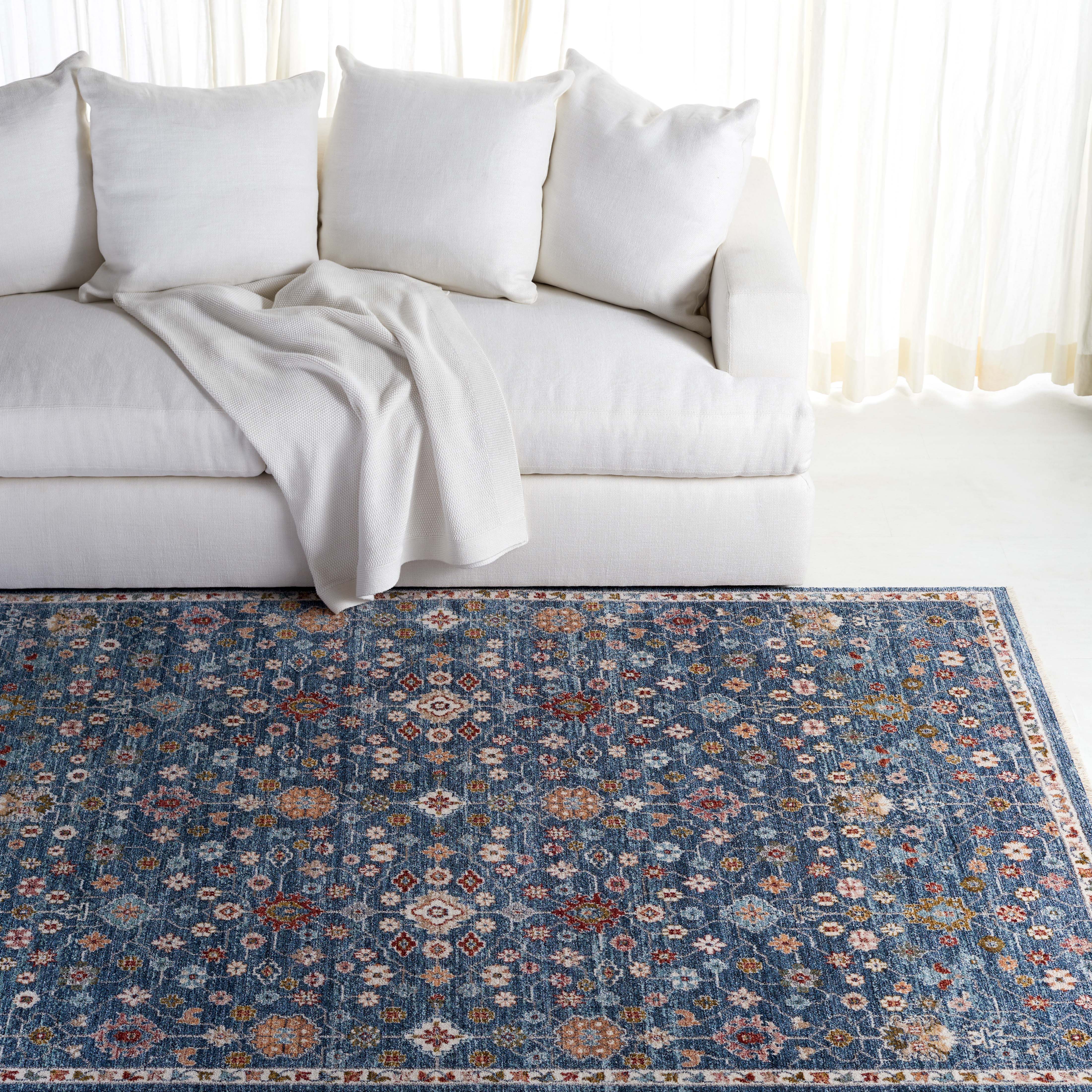 Kempton Rug | Lauren Ralph Lauren - LRL1402 - Navy / Ivory