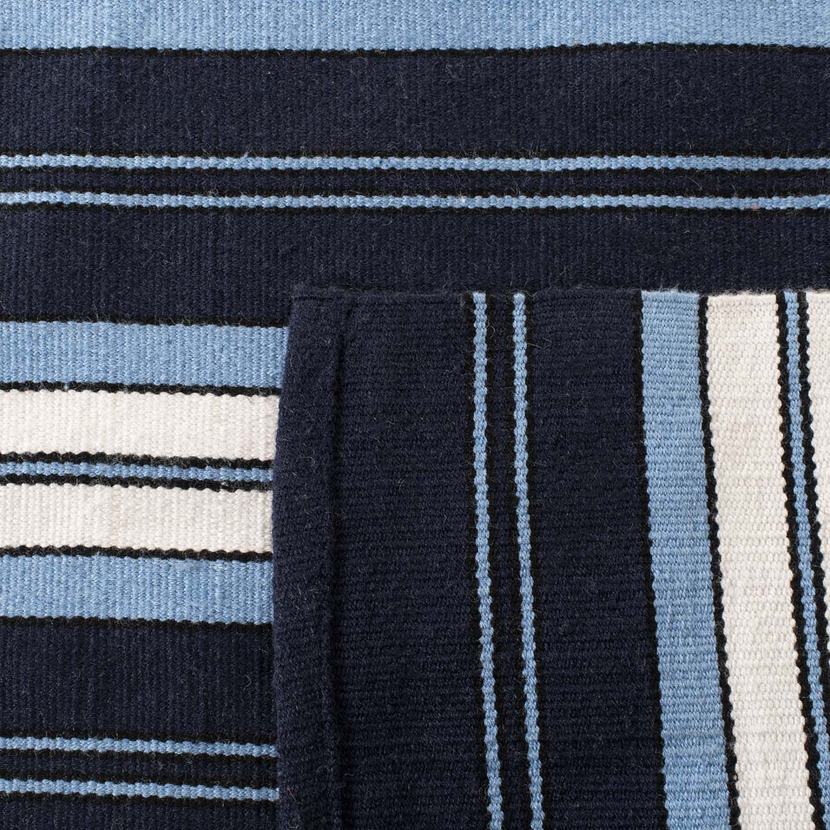 Leopold Stripe Rug | Lauren Ralph Lauren - LRL2462 - Navy