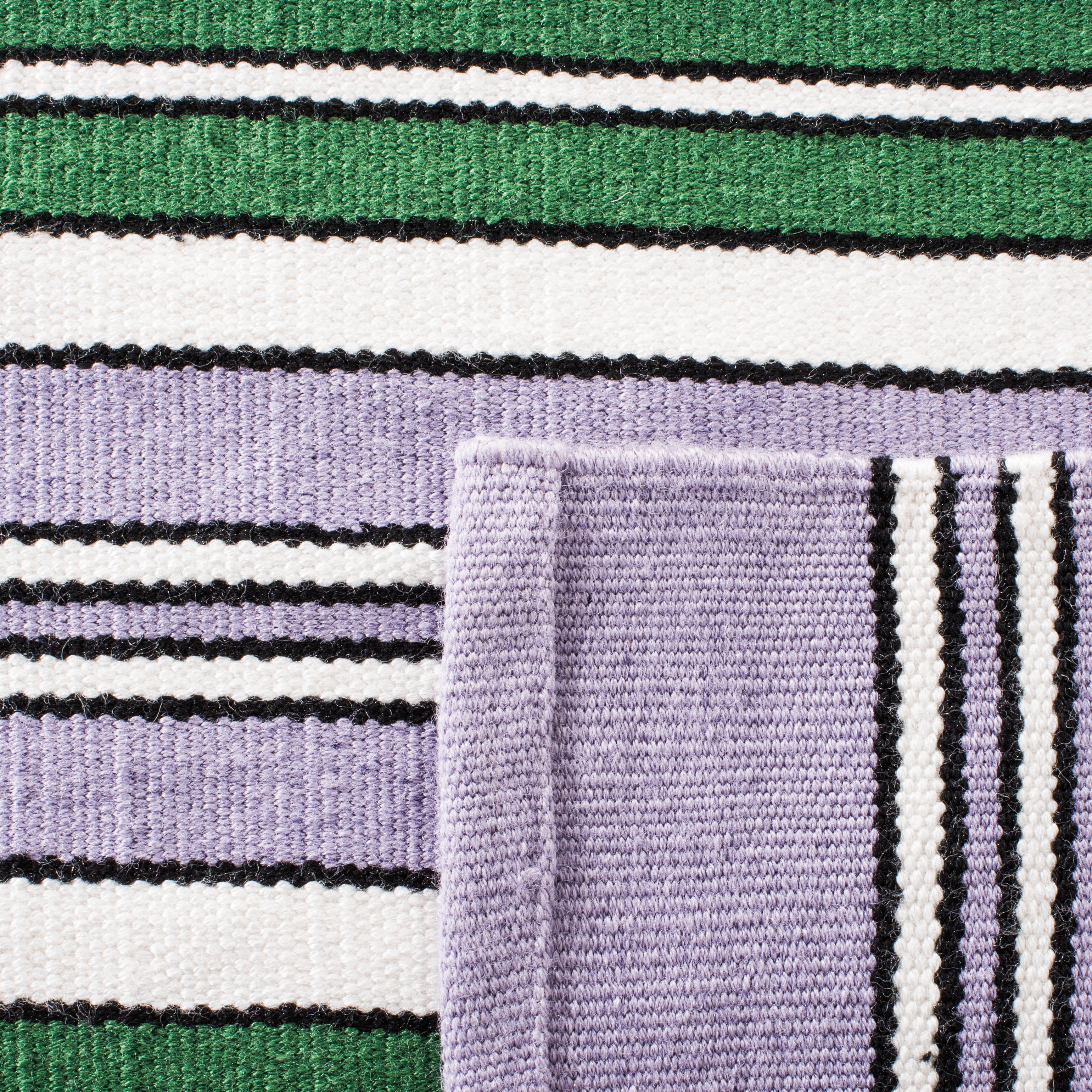 Leopold Stripe Rug | Lauren Ralph Lauren - LRL2462 - Lilac