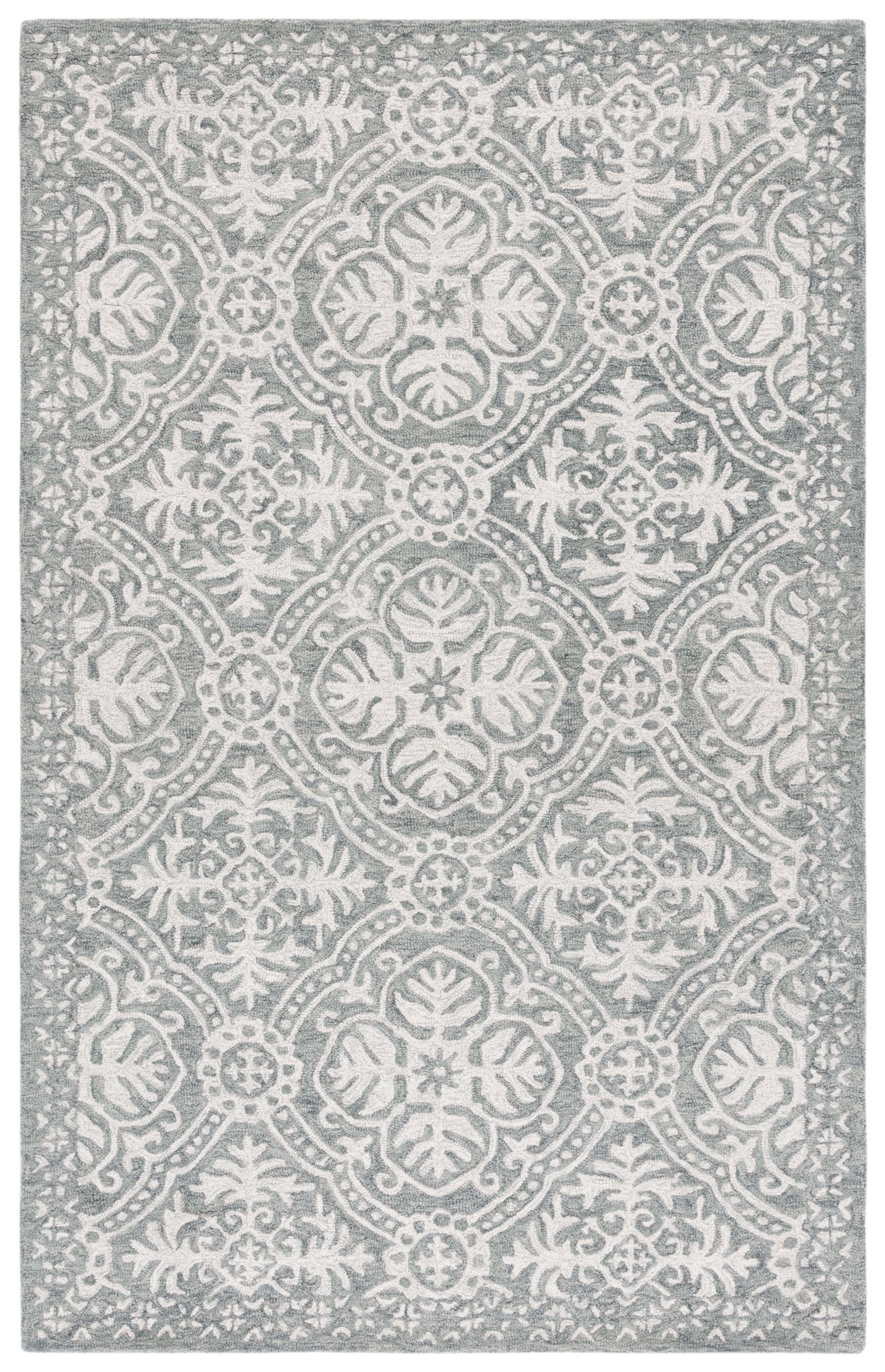 Nina Rug | Lauren Ralph Lauren - LRL6606 - Silver / Ivory