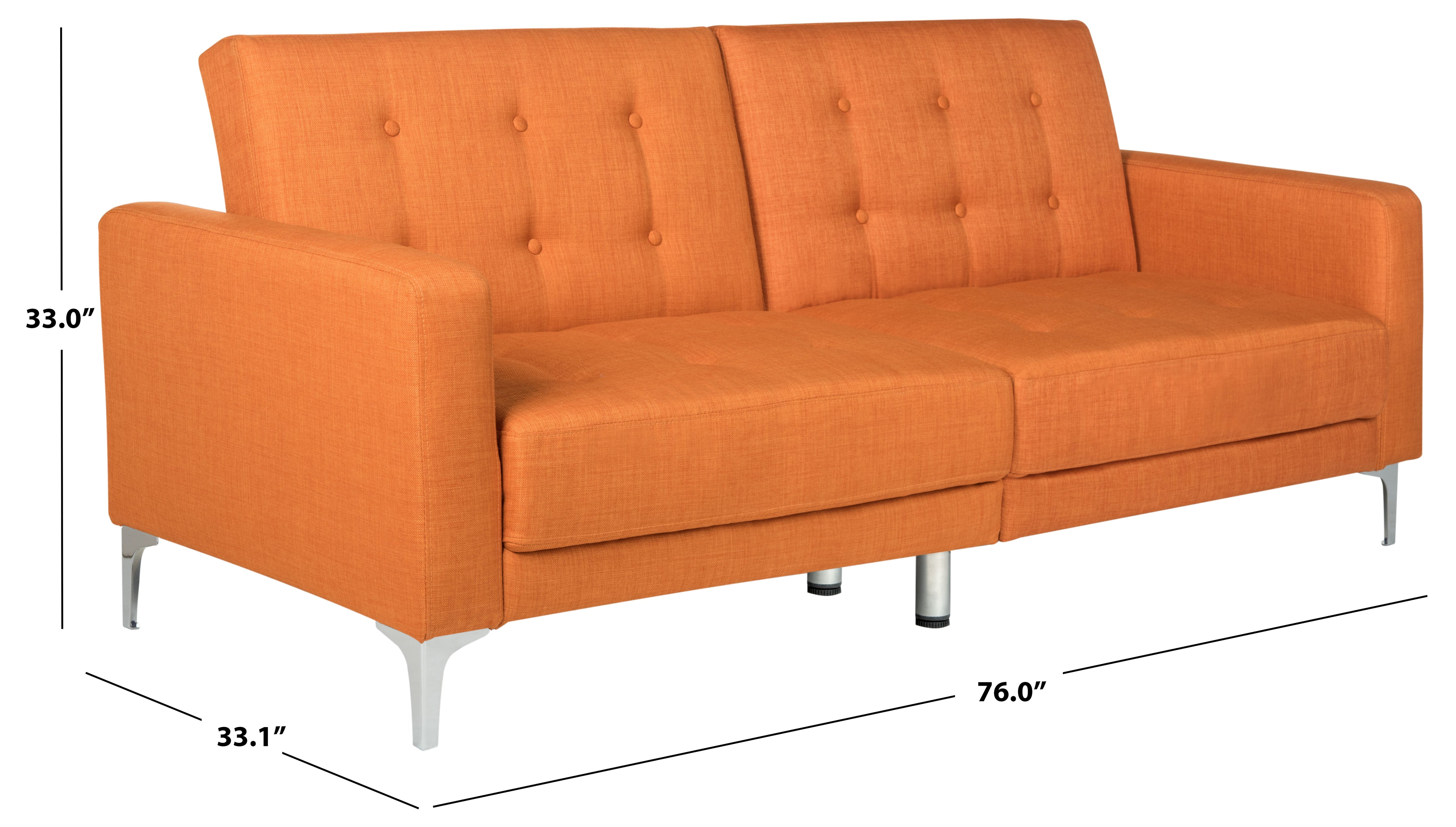 Safavieh Soho Tufted Foldable Sofa Bed , LVS2000 - Orange