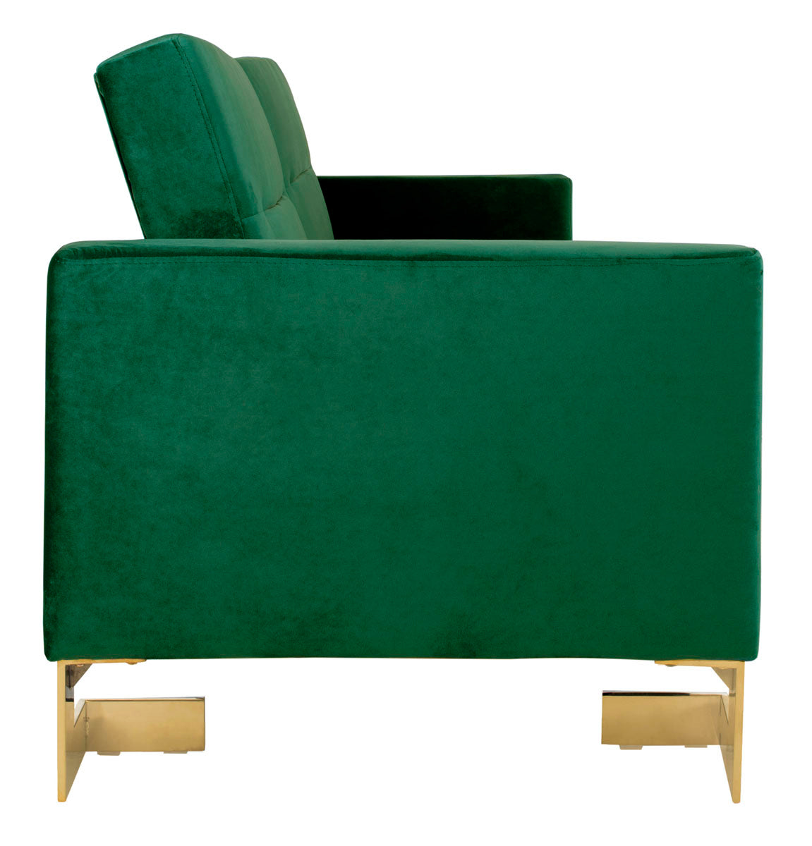 Safavieh Tribeca Foldable Sofa Bed , LVS2001 - Emerald Green / Brass