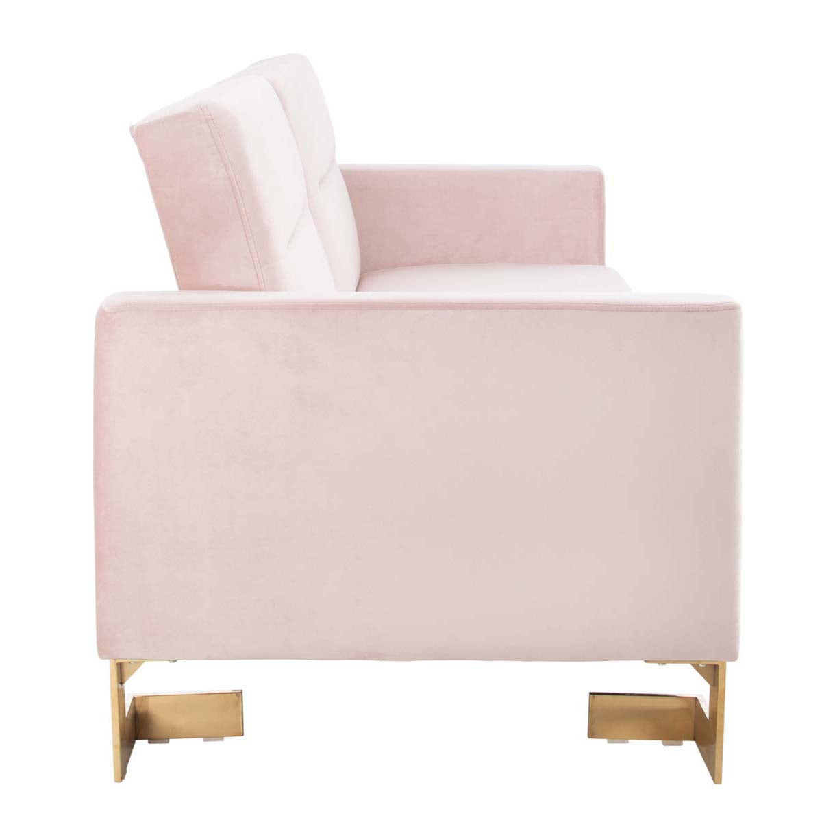 Safavieh Tribeca Foldable Sofa Bed , LVS2001 - Blush / Brass