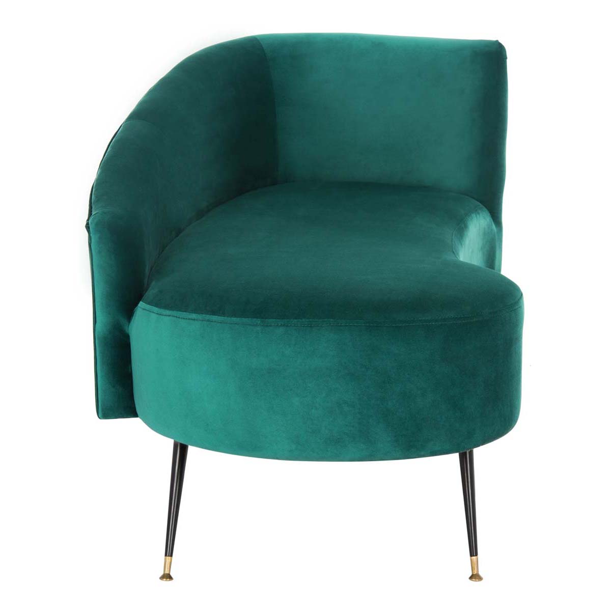 Safavieh Evangeline Parisian Settee , LVS6300 - Emerald / Black