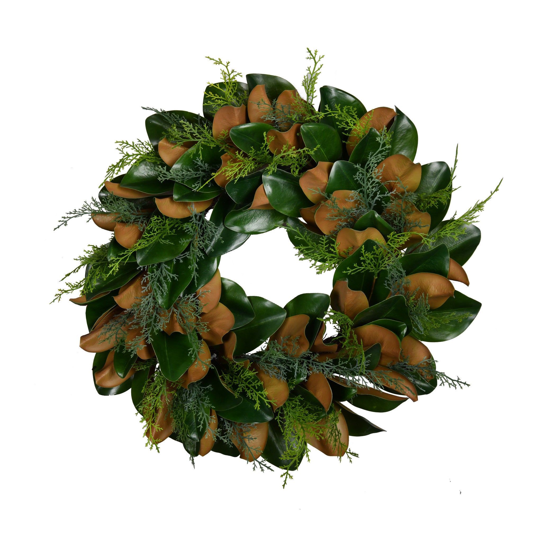 MAGNOLIA EVERGREEN WREATH - 24 INCH