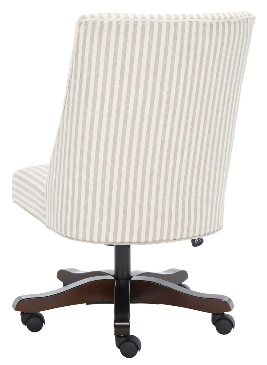 Scarlet Desk Chair | Safavieh - MCR1028 - Beige Stripe