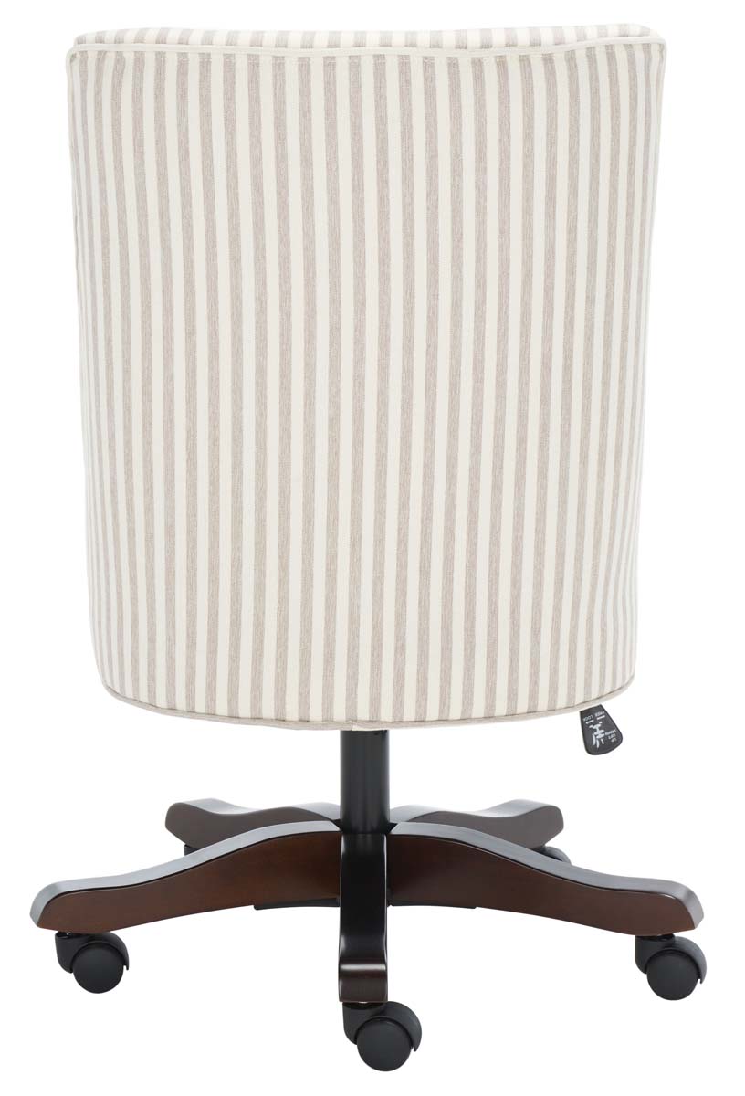 Scarlet Desk Chair | Safavieh - MCR1028 - Beige Stripe