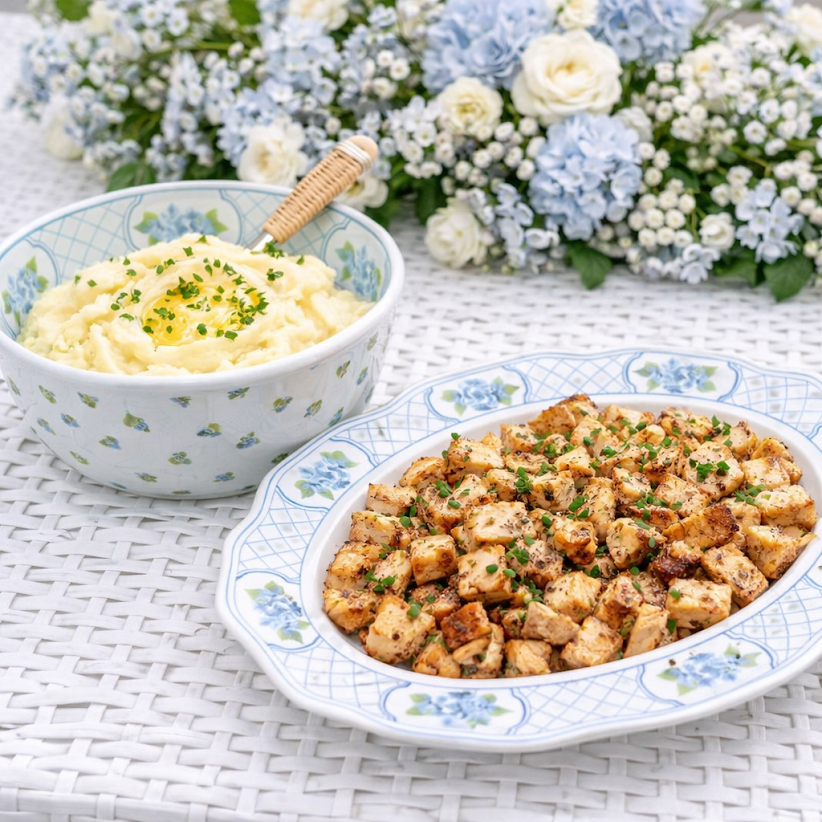 Blue Hydrangea Melamine Dinnerware Collection