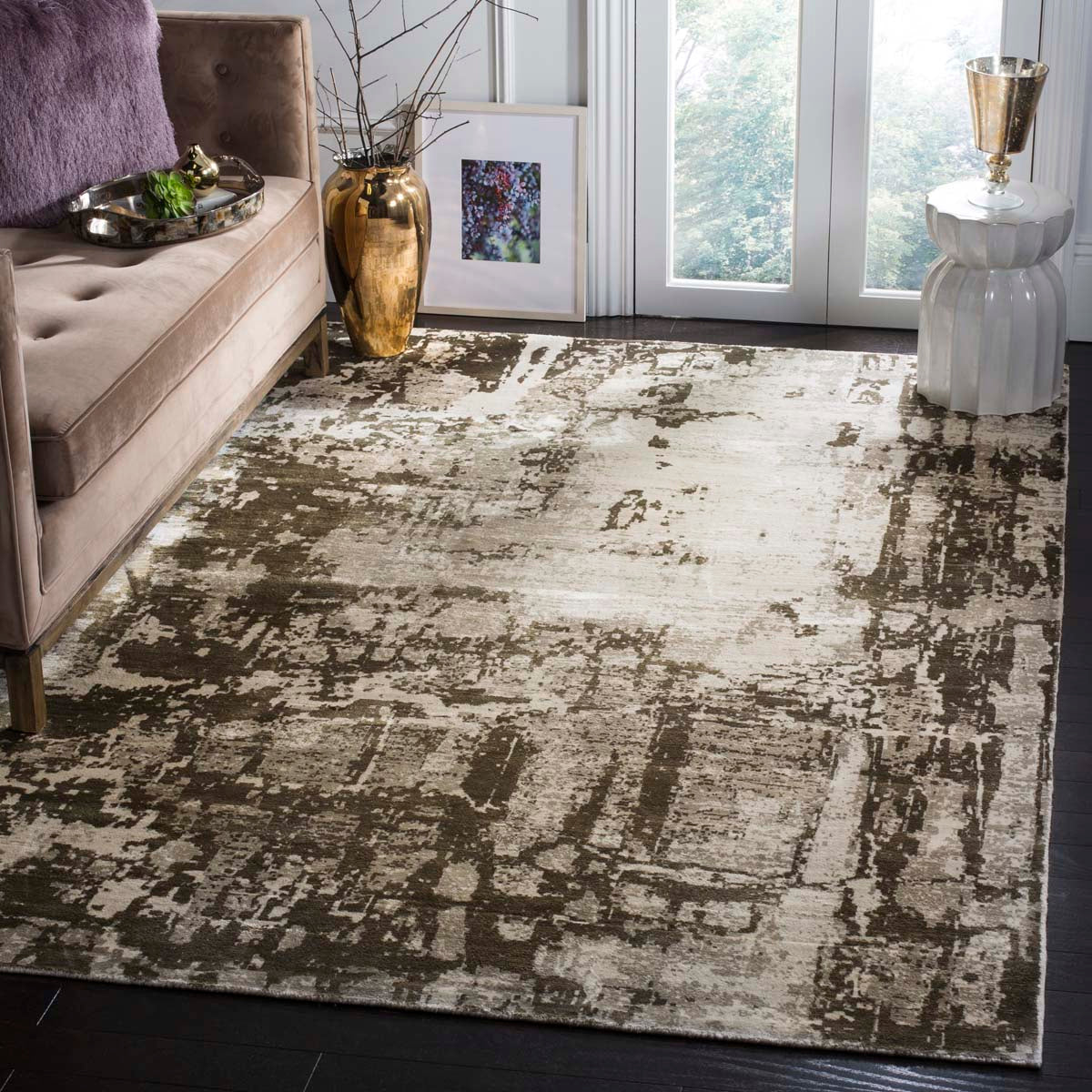 Mirage 268 Rug | Safavieh - MIR268 - Brown / Silver