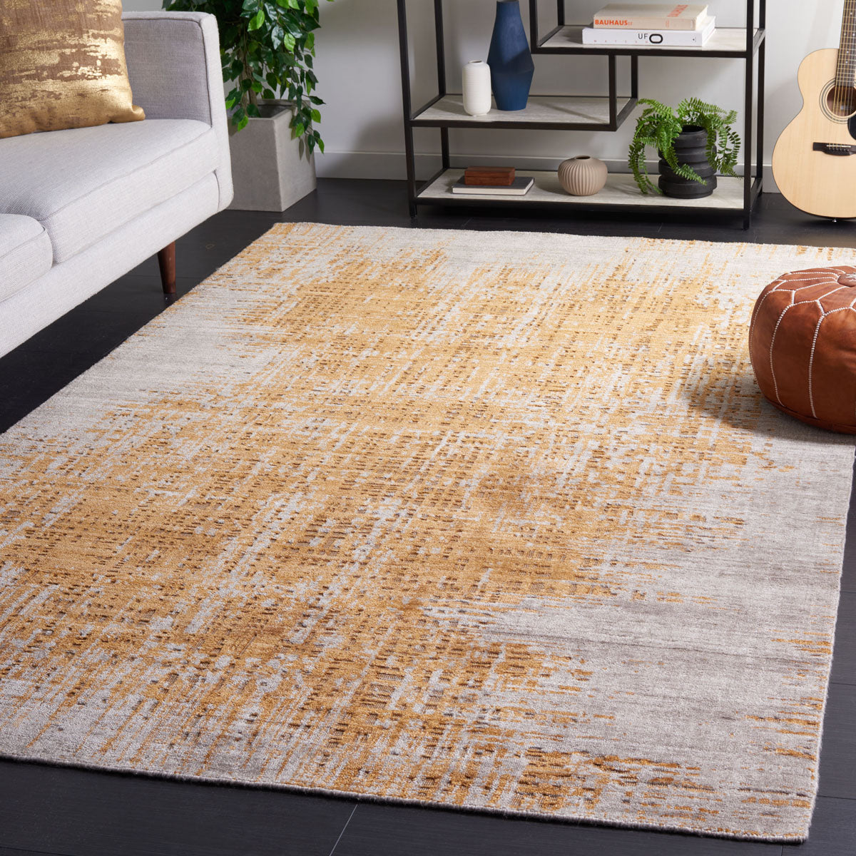 Mirage 534 Rug | Safavieh - MIR534D - Grey / Gold