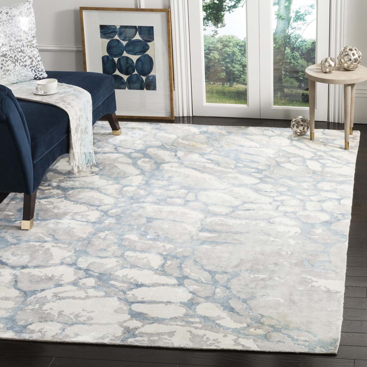 Mirage 722 Rug | Safavieh - MIR722G - Turquoise / Ivory