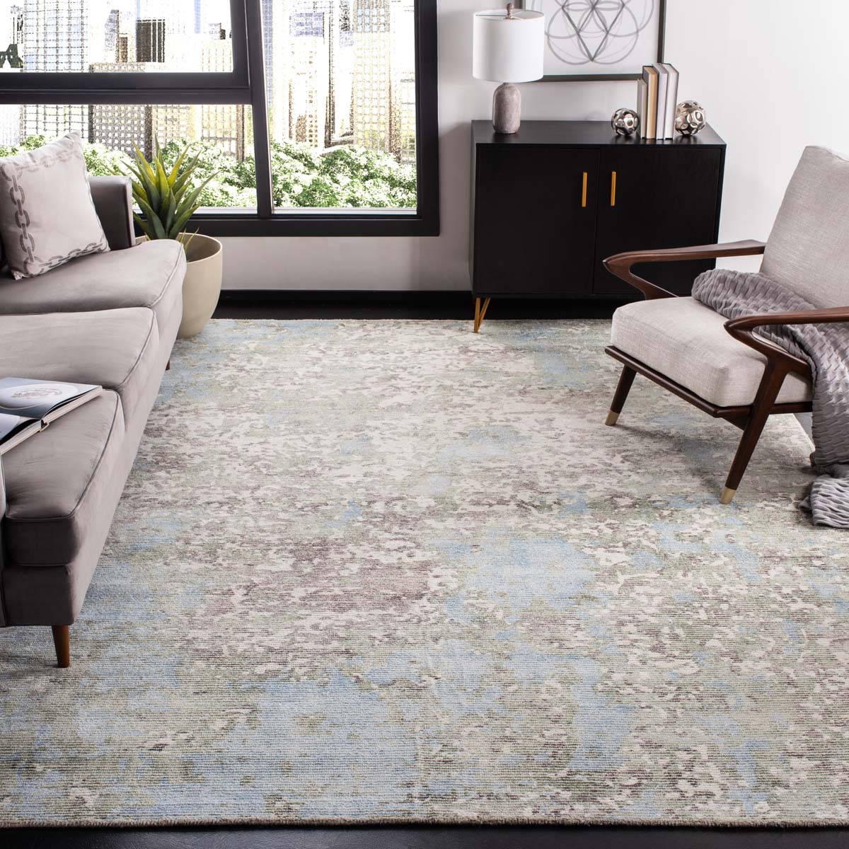 Mirage 732 Rug | Safavieh - MIR732M - Blue / Ivory