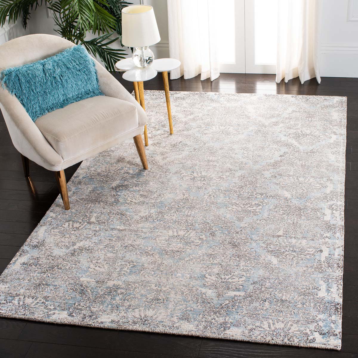 Mirage 735 Rug | Safavieh - MIR735M - Light Blue / Grey