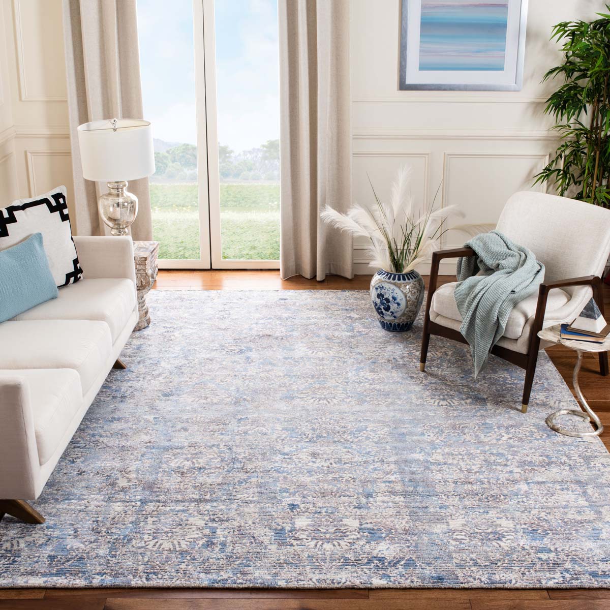 Mirage 735 Rug | Safavieh - MIR735N - Navy / Ivory