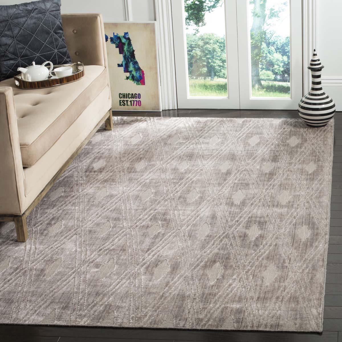 Mirage 851 Rug | Safavieh MIR851C - Grey