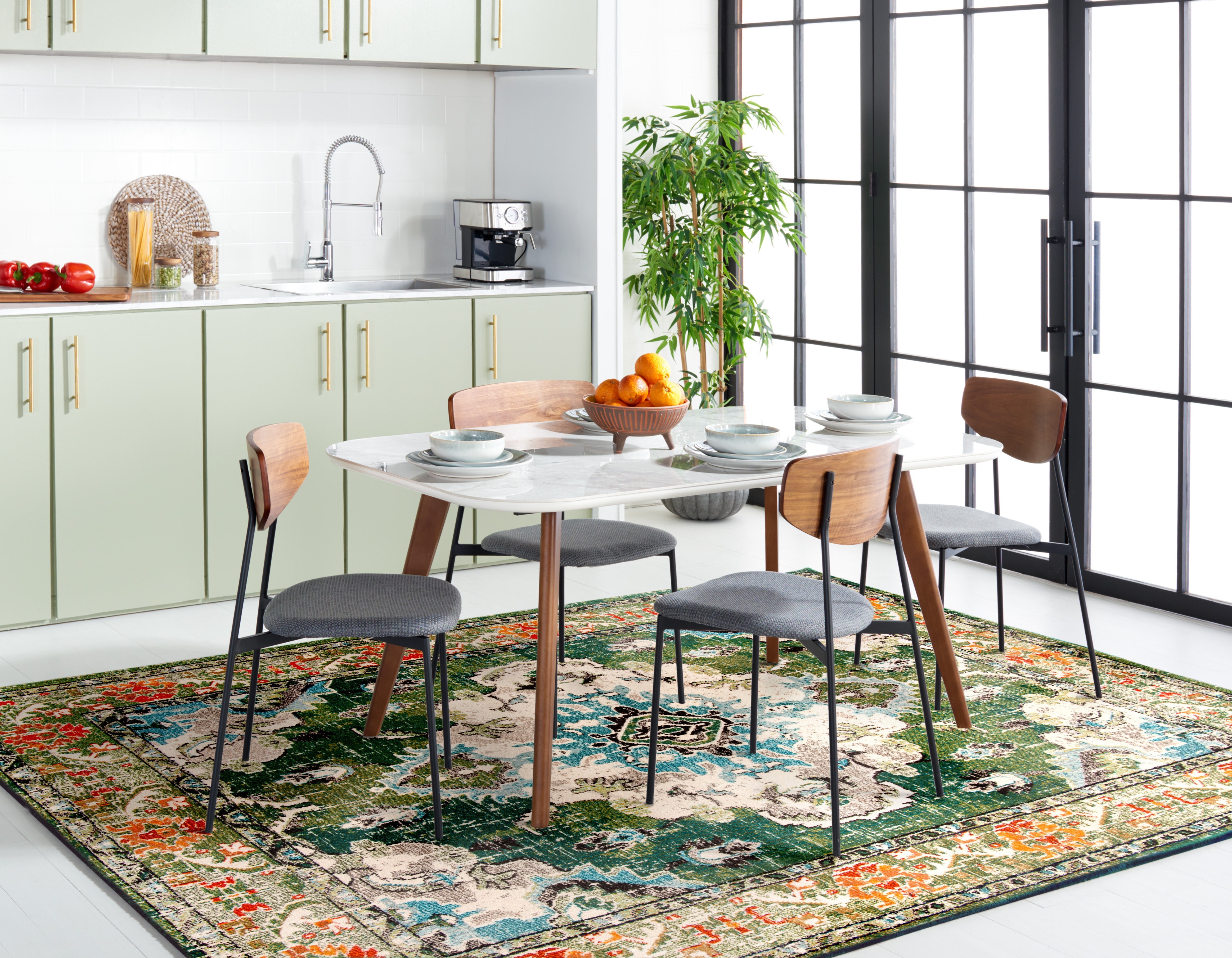 FOREST GREEN / LIGHT BLUE