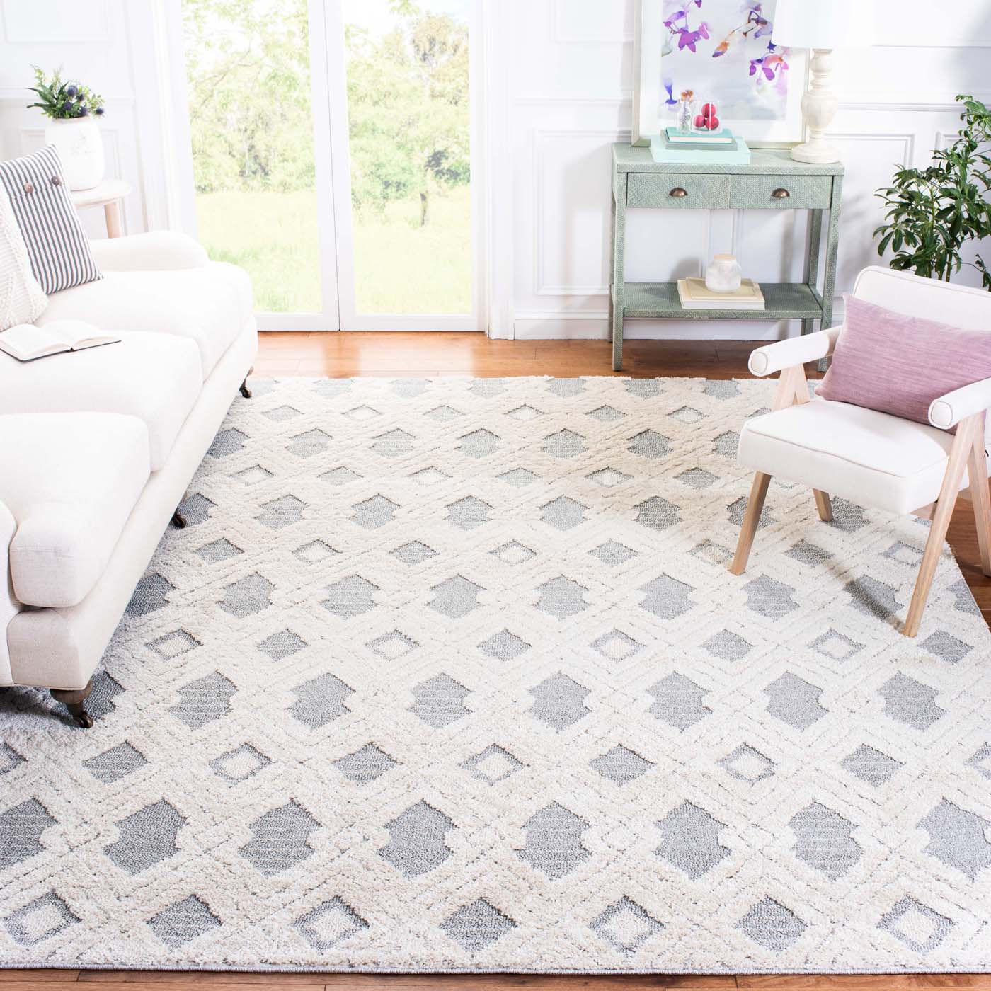 Martha Stewart 0728 Rug | Martha Stewart - MSR0728 - White / Light Grey