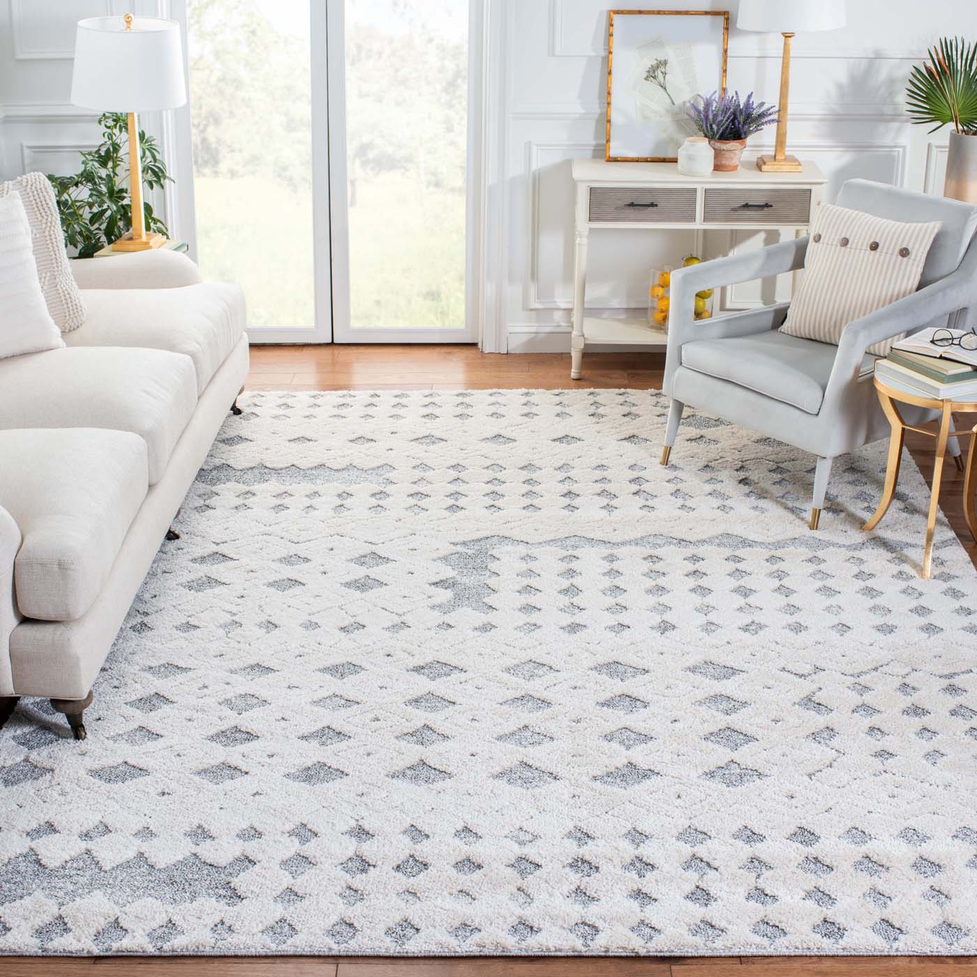 Martha Stewart 0737 Rug | Martha Stewart - MSR0737 - White / Light Grey