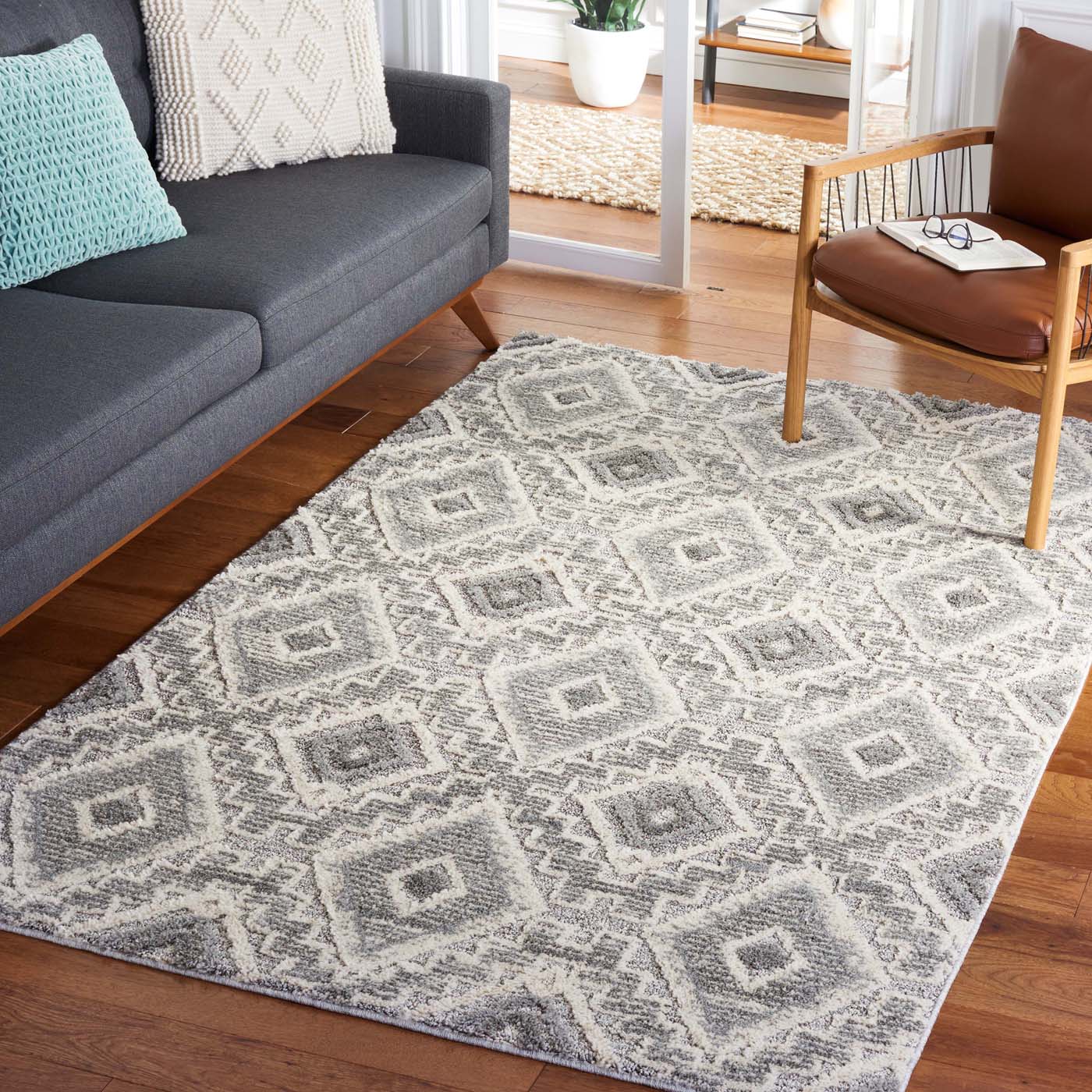 Martha Stewart 0781 Rug | Martha Stewart - MSR0781 - Dark Grey / Light Grey