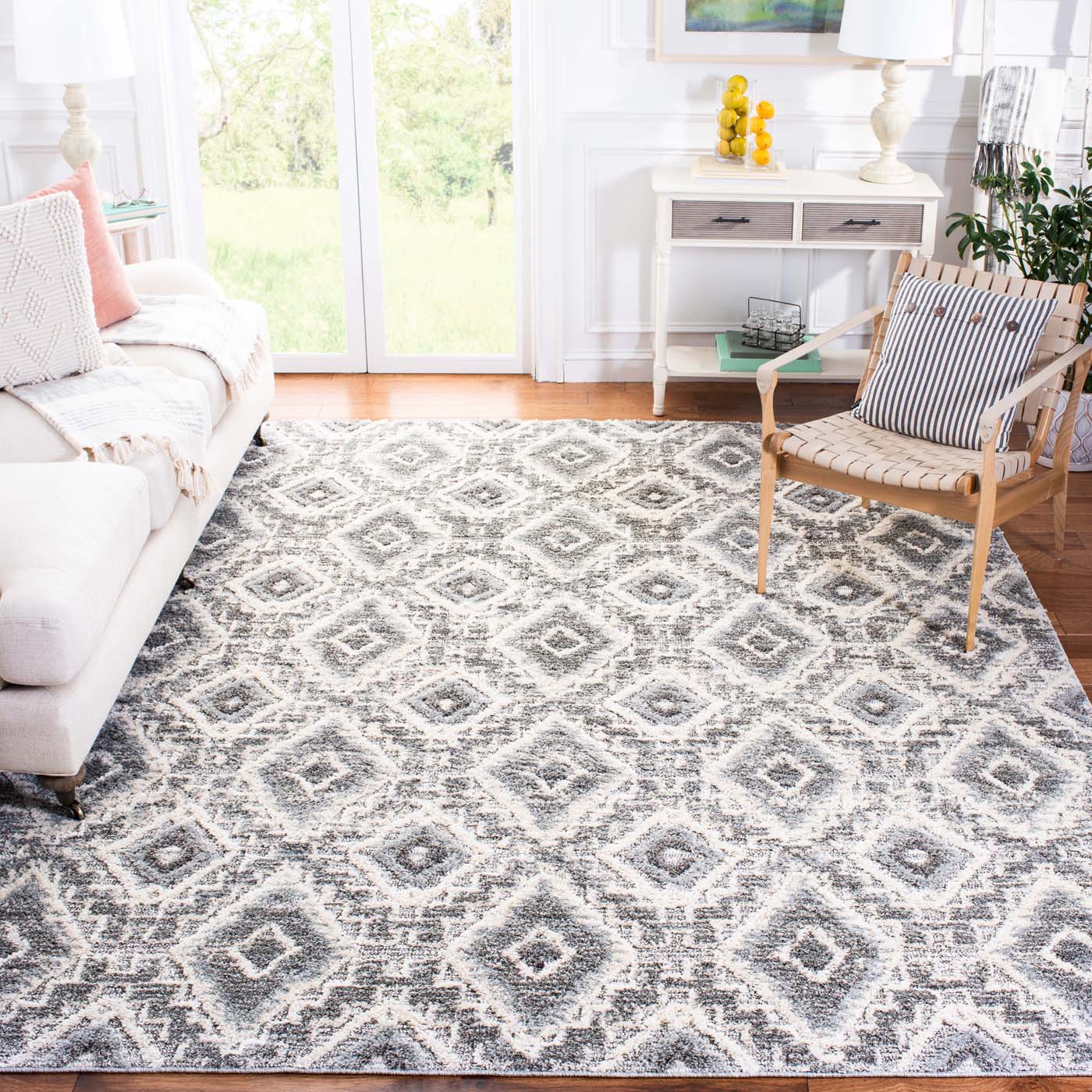 Martha Stewart 0781 Rug | Martha Stewart - MSR0781 - Dark Grey / Light Grey