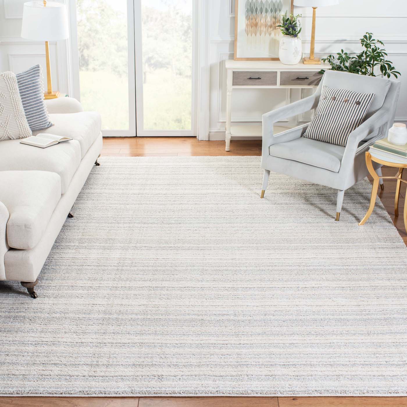 Martha Stewart 0787 Rug | Martha Stewart - MSR0787 - Light Grey / White