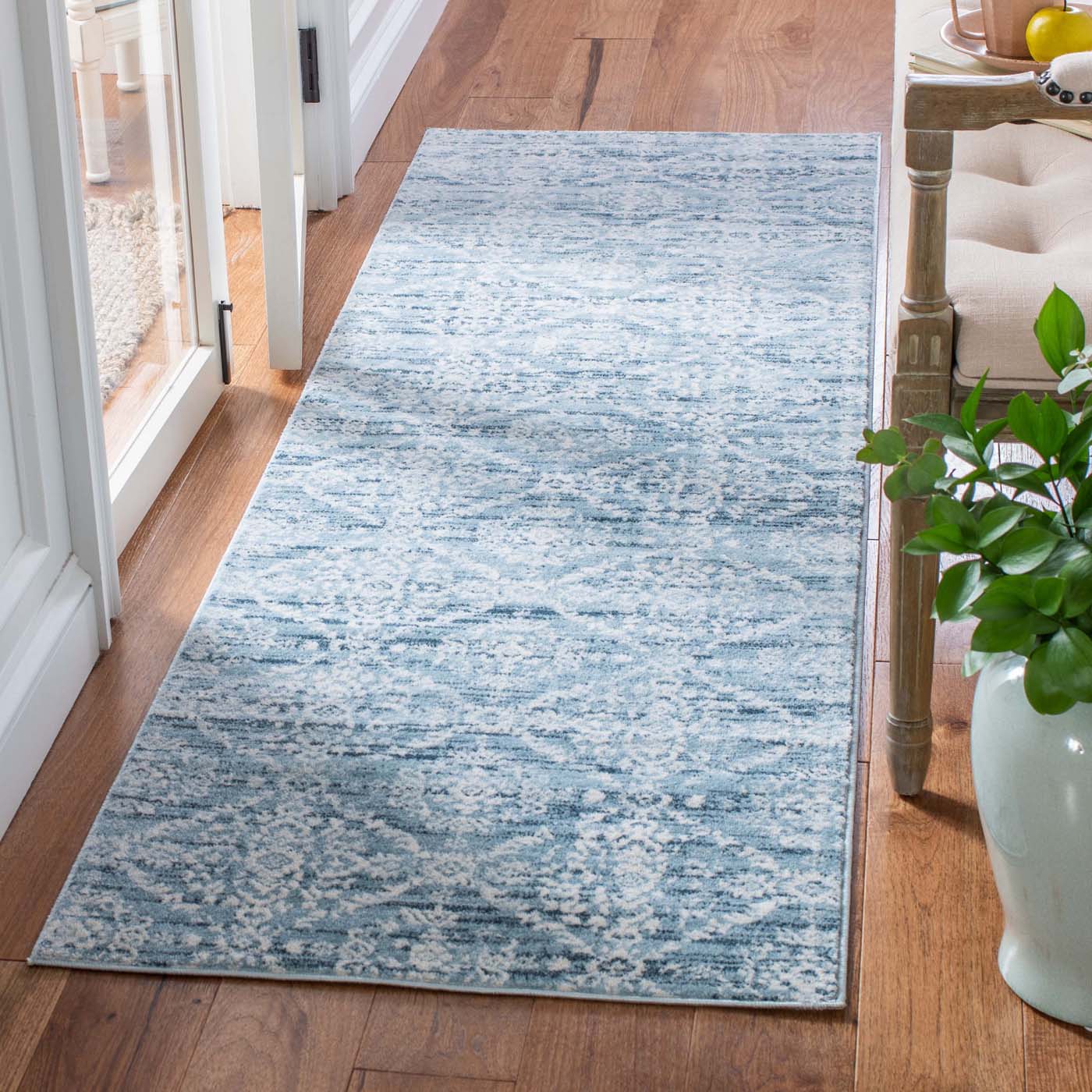 Martha Stewart 0953 Rug | Martha Stewart - MSR0953 - Denim Blue / Ivory