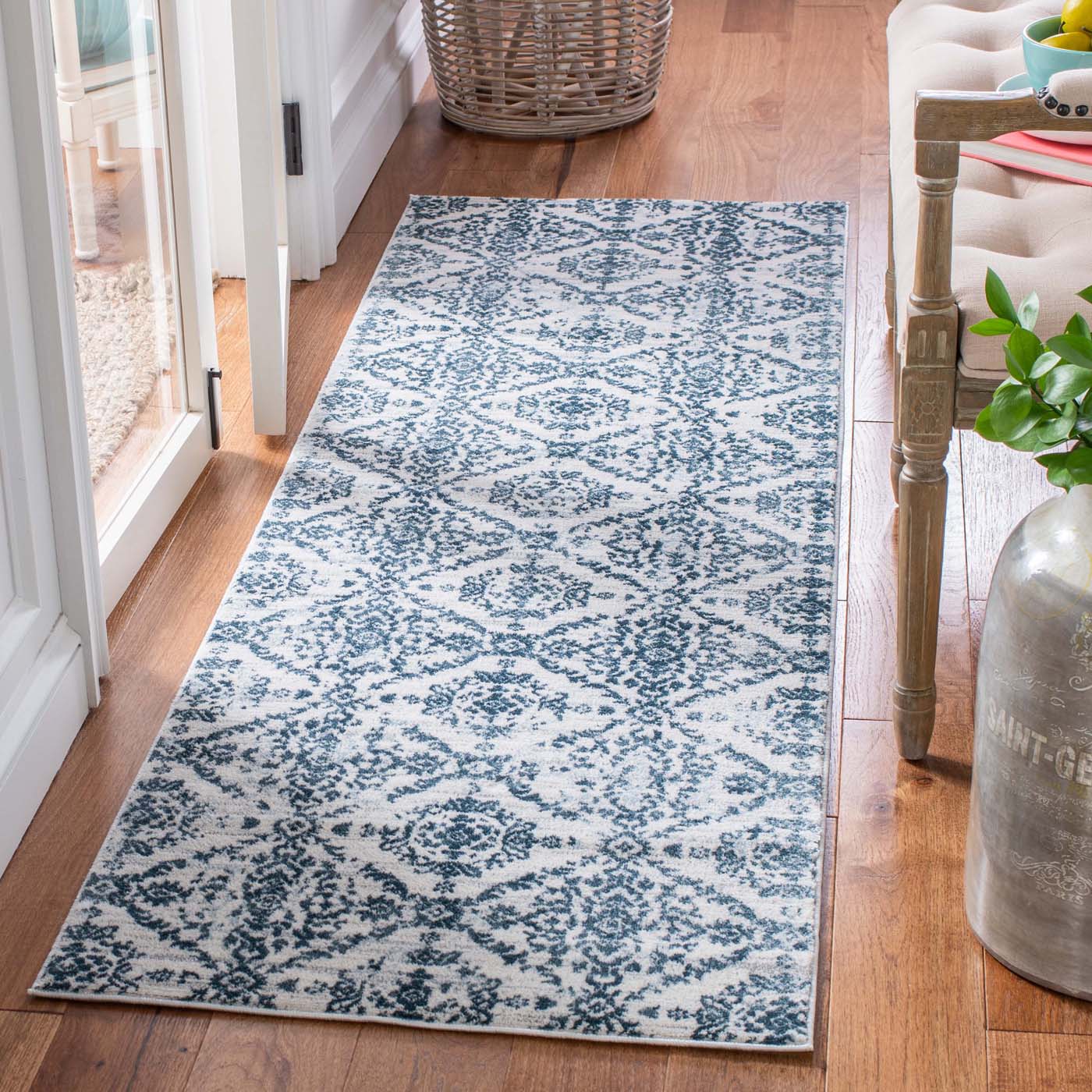 Martha Stewart 0953 Rug | Martha Stewart - MSR0953 - Navy / Ivory