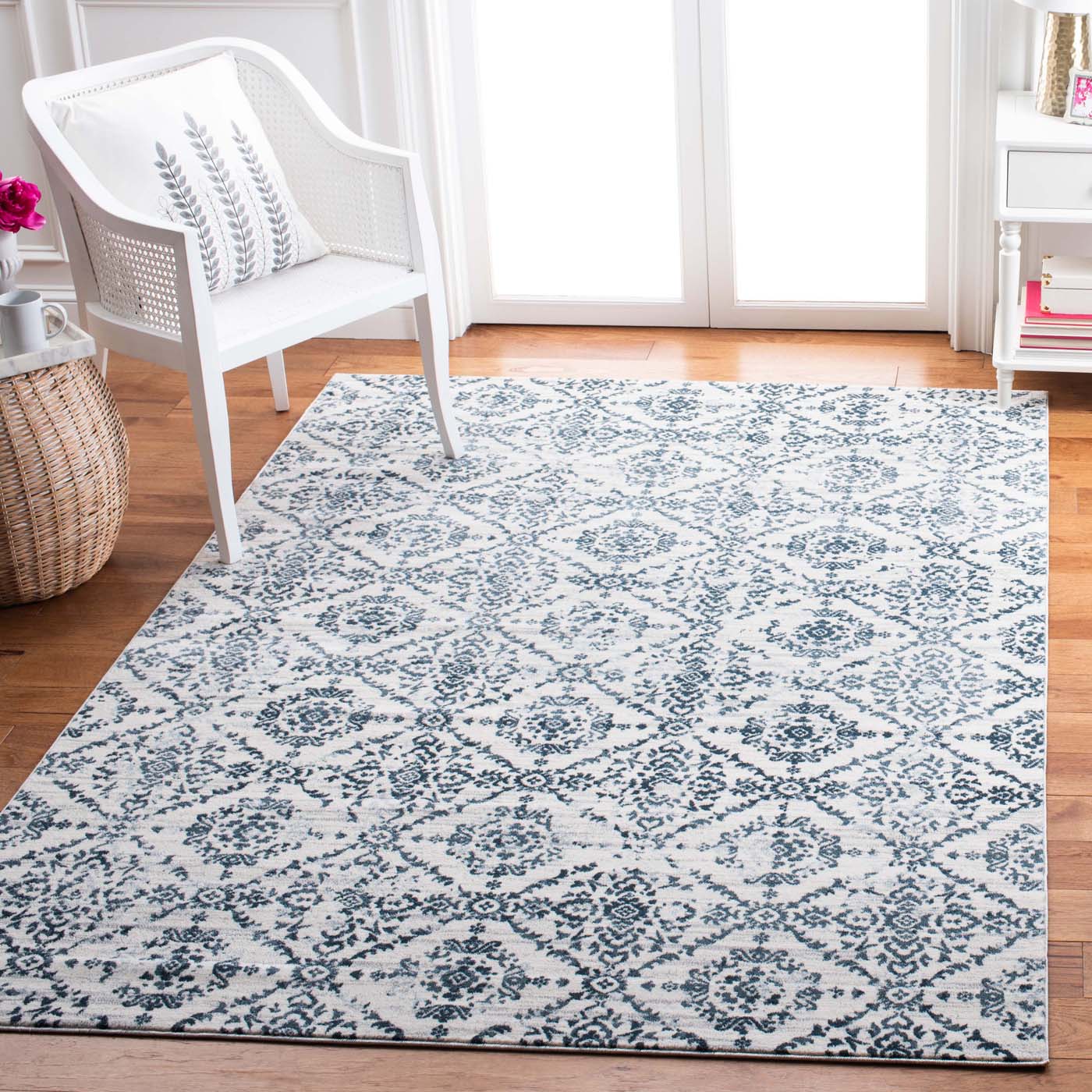 Martha Stewart 0953 Rug | Martha Stewart - MSR0953 - Navy / Ivory